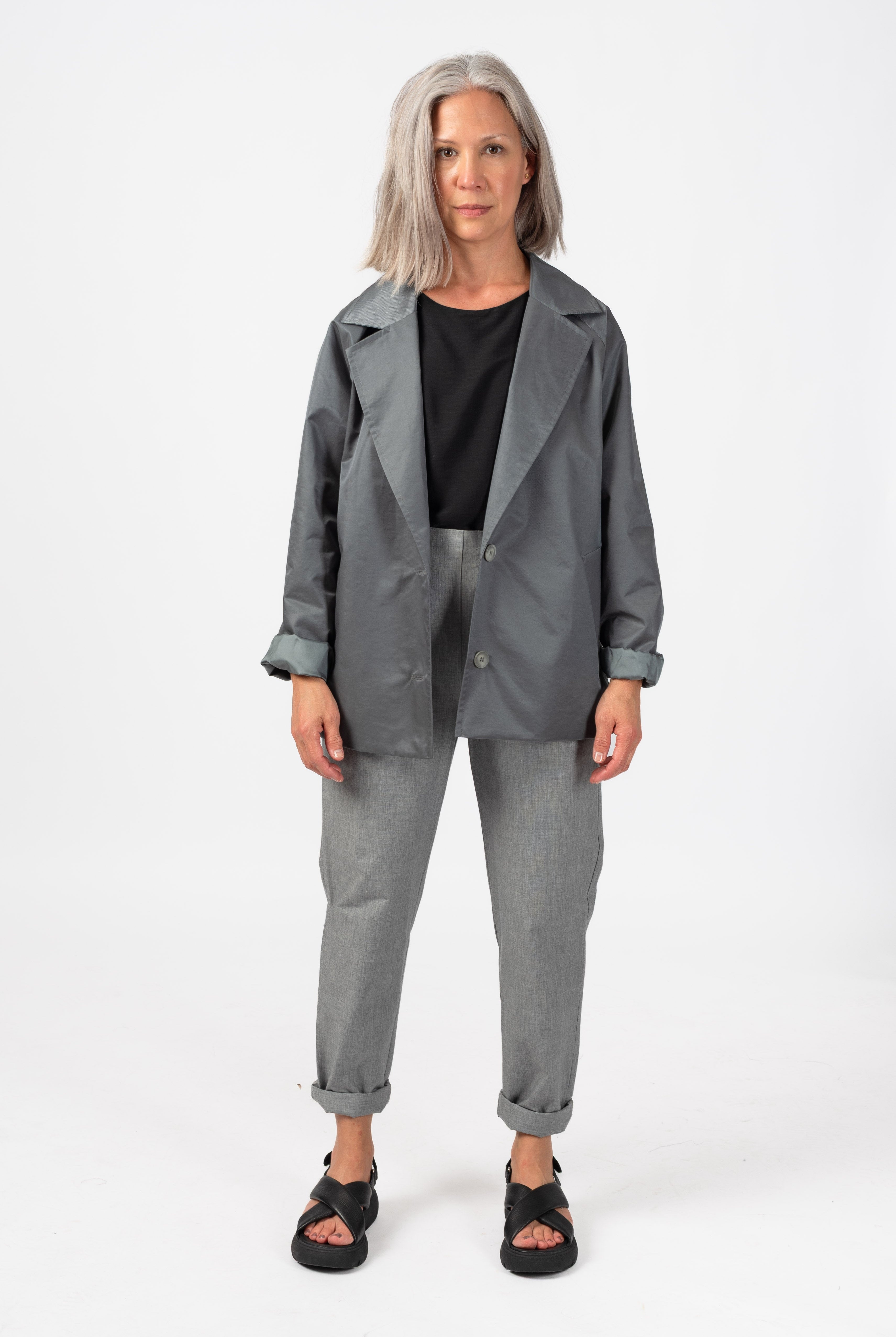 NNIstudio - SHORTCOAT Light Unisex - Beluga Grey - S -