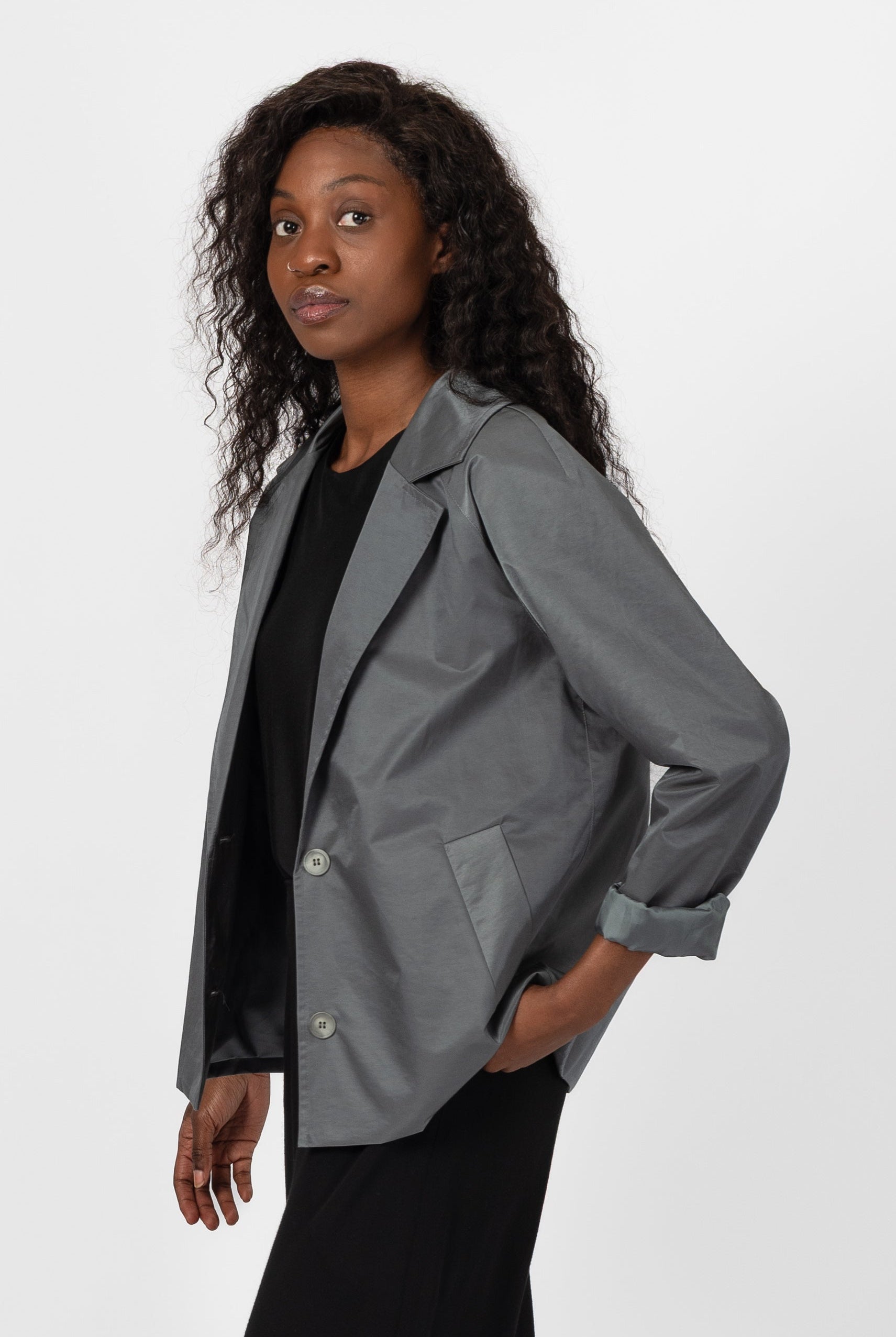 NNIstudio - SHORTCOAT Light Unisex - Beluga Grey - S -