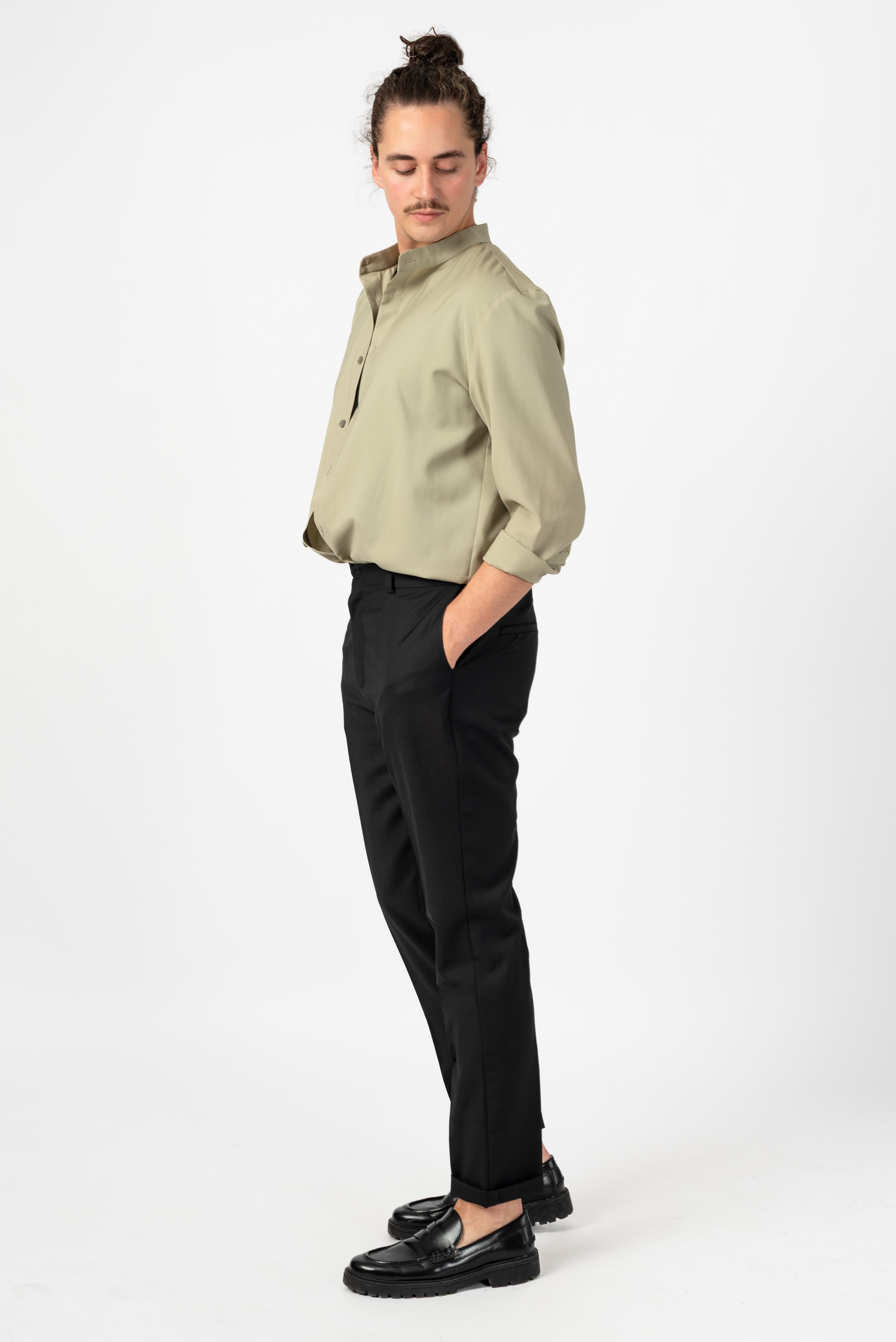 NNIstudio - SLEEK Hemd 2.0 Unisex - Phantom Black - S -
