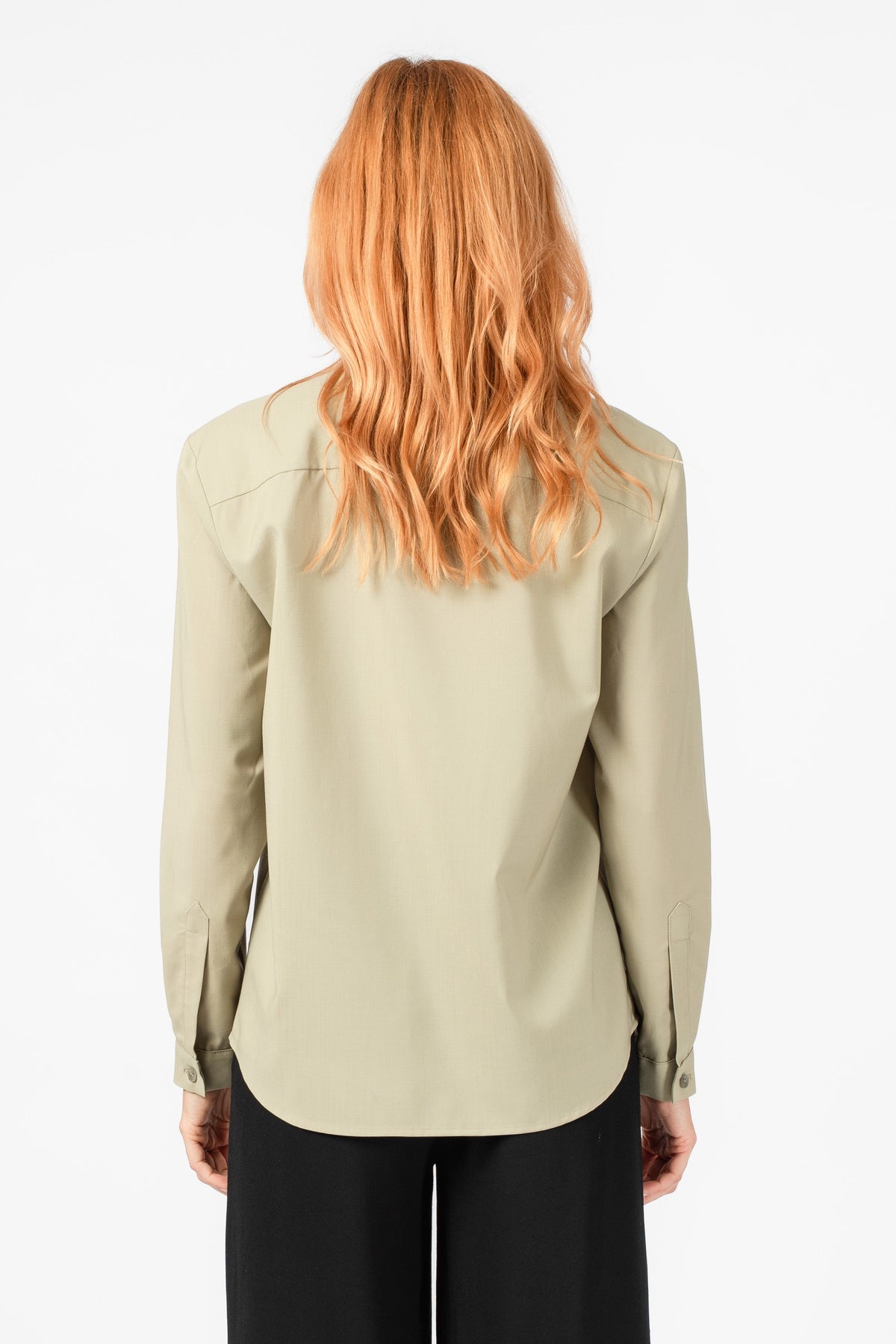 NNIstudio - SLEEK Hemd 2.0 Wool - Slate Green - XS -