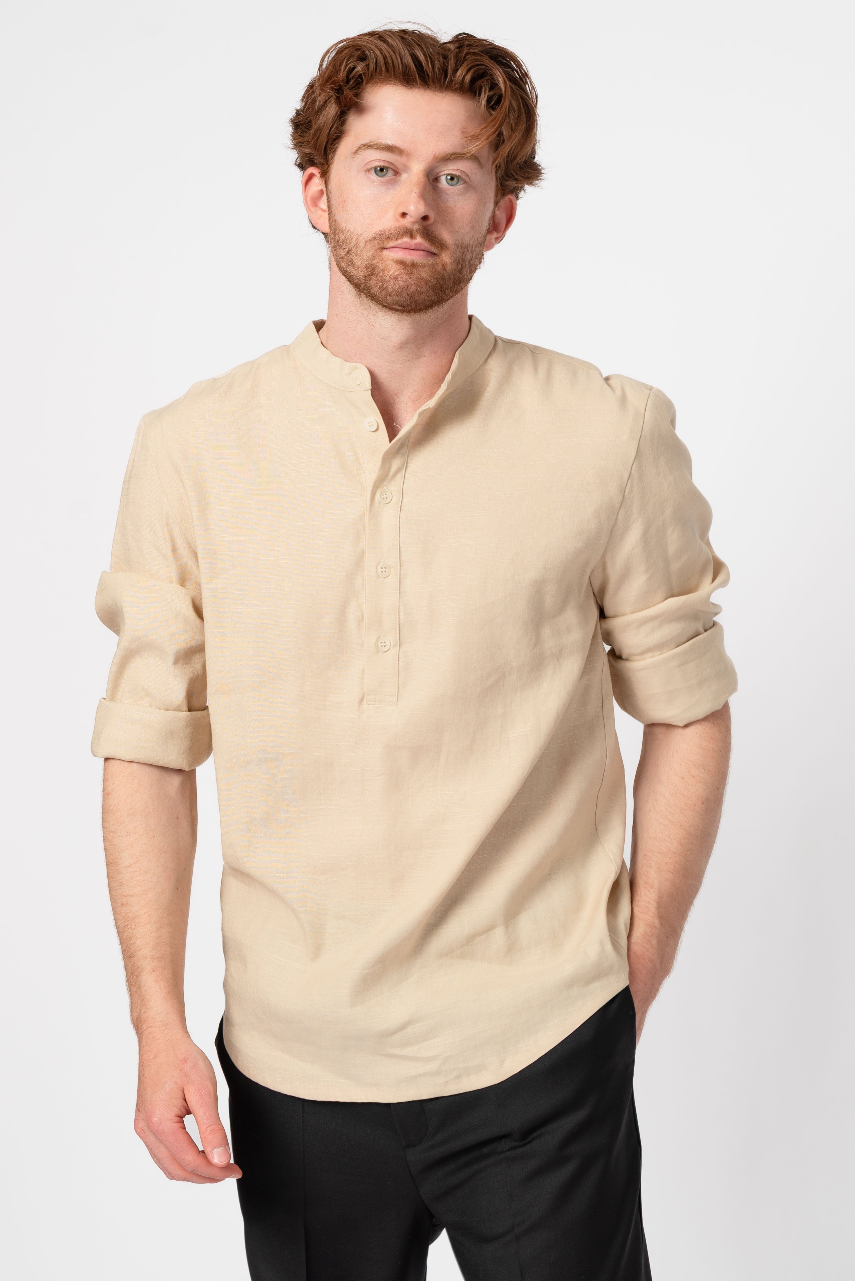 NNIstudio - SLEEK Hemd - Ivory Cream - XS -