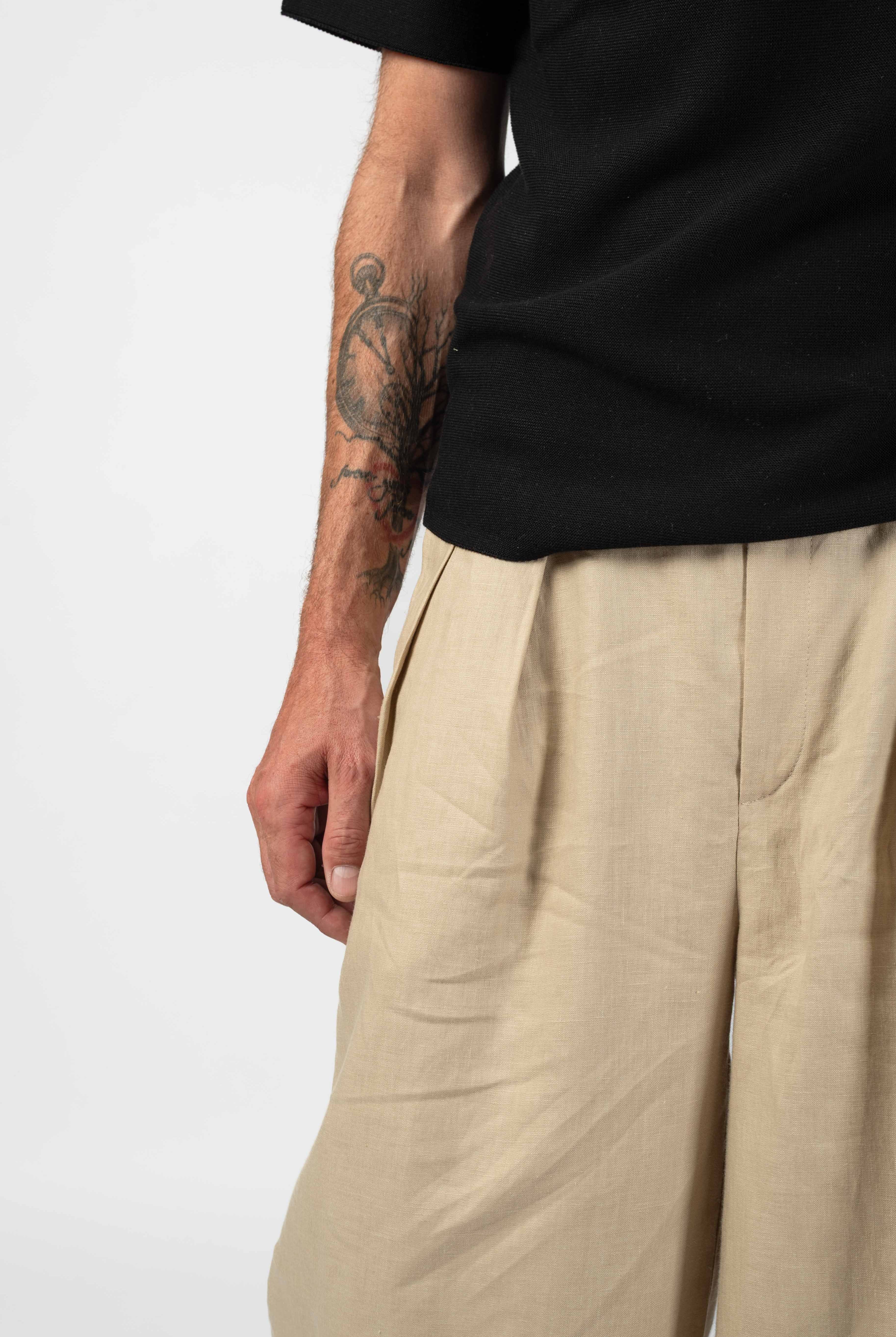 NNIstudio - SPAZIO Hose Leinen - India Blue - XS -