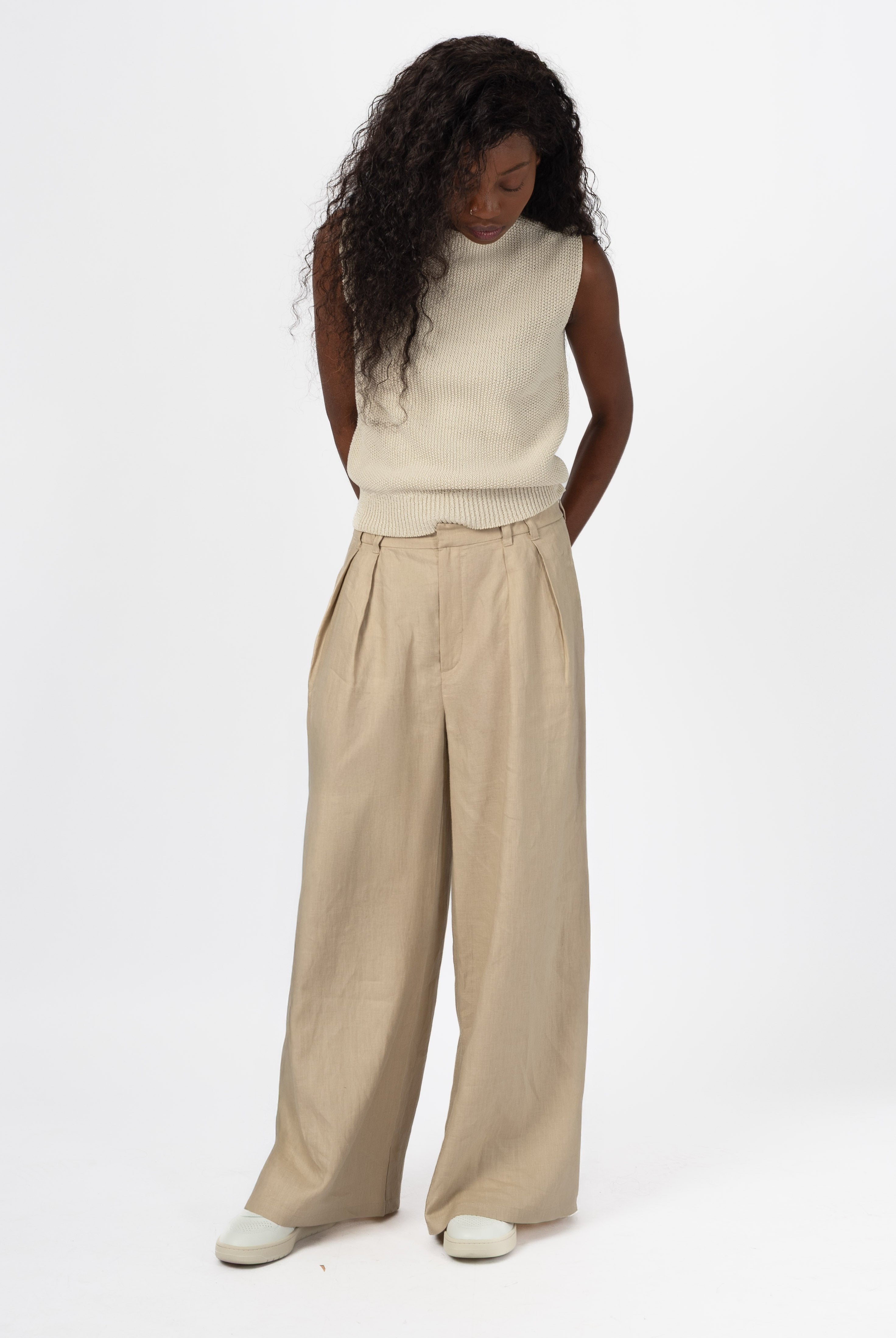 NNIstudio - SPAZIO Hose Leinen - India Blue - XS -