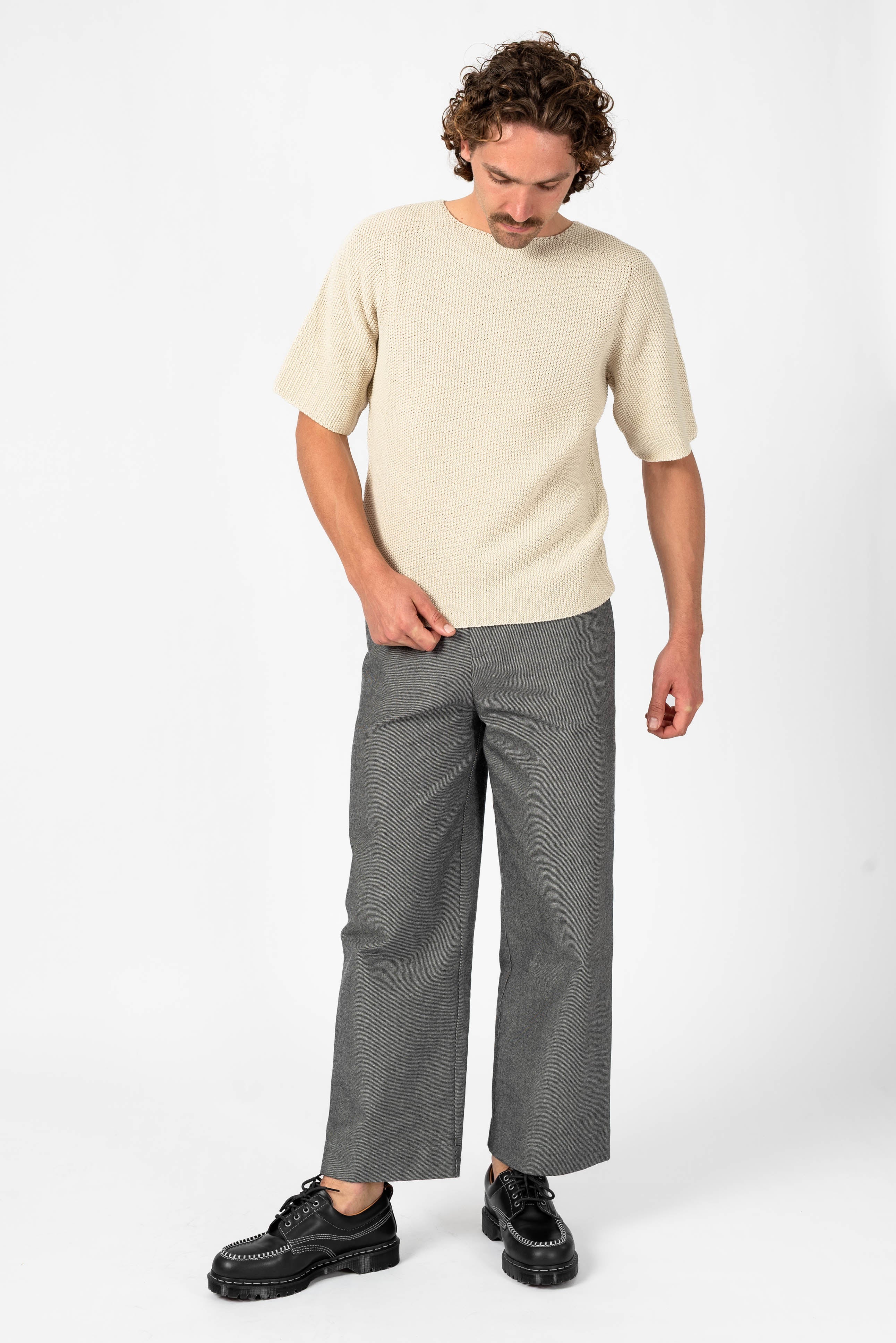 NNIstudio - STRAIGHT Hose Denim - Black / Undyed - XS -