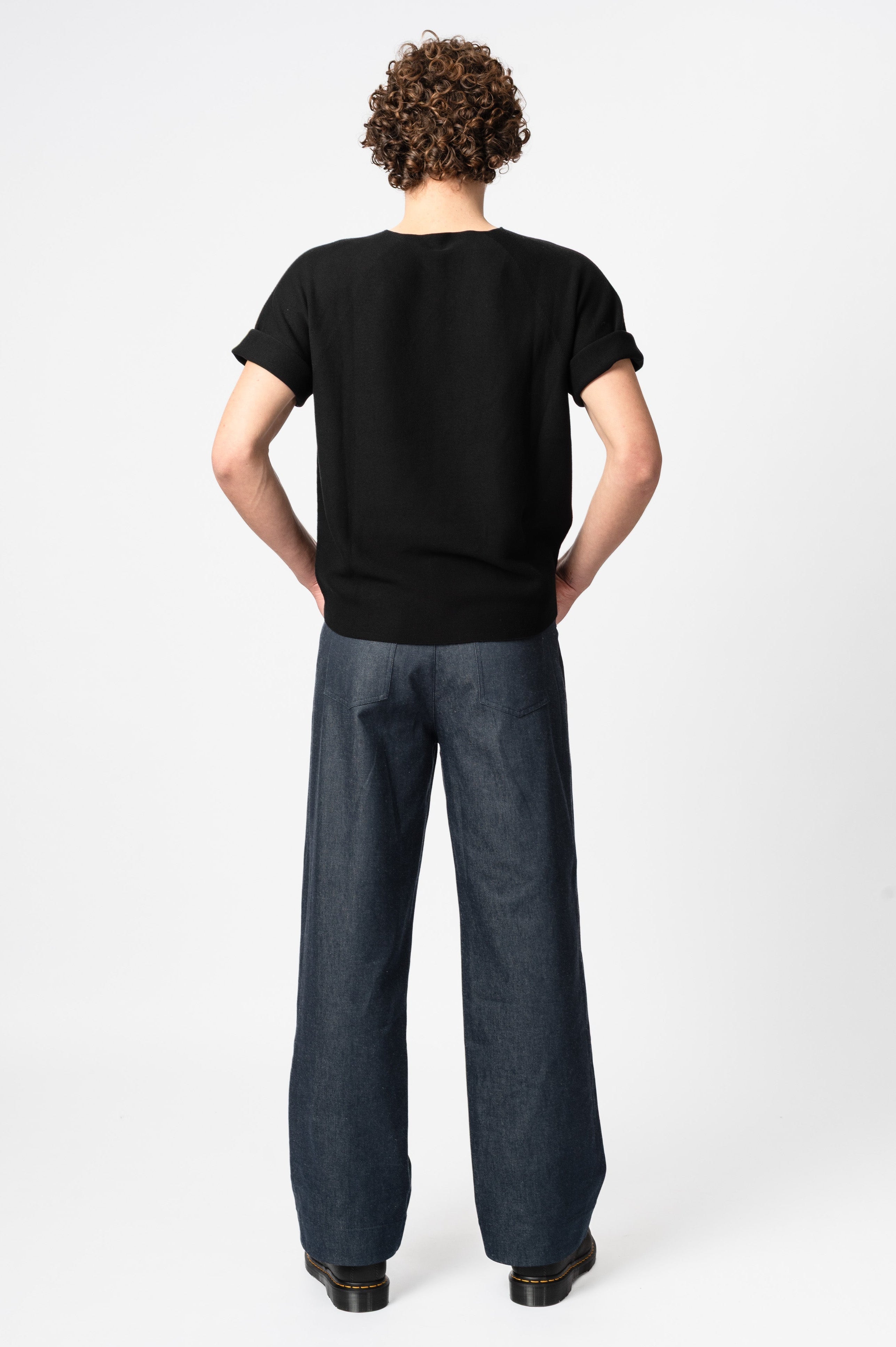 NNIstudio - STRAIGHT Hose Denim - Dark Navy - XS -