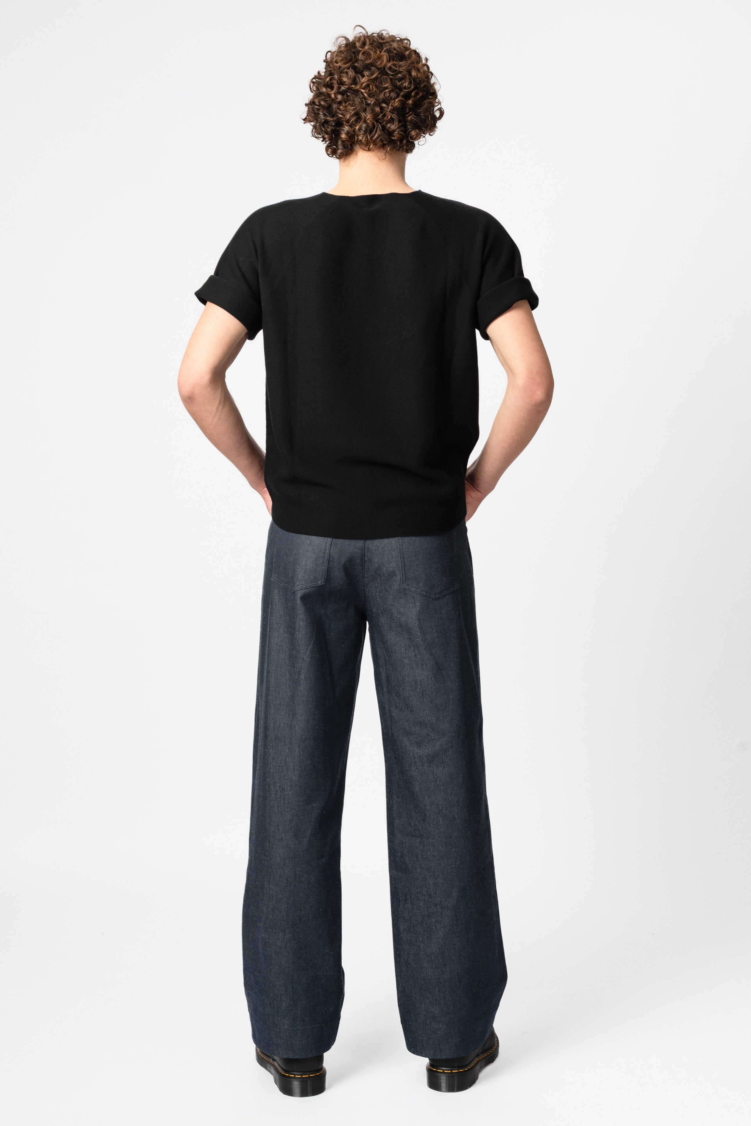 NNIstudio - STRAIGHT Hose Denim - Dark Navy - XS -
