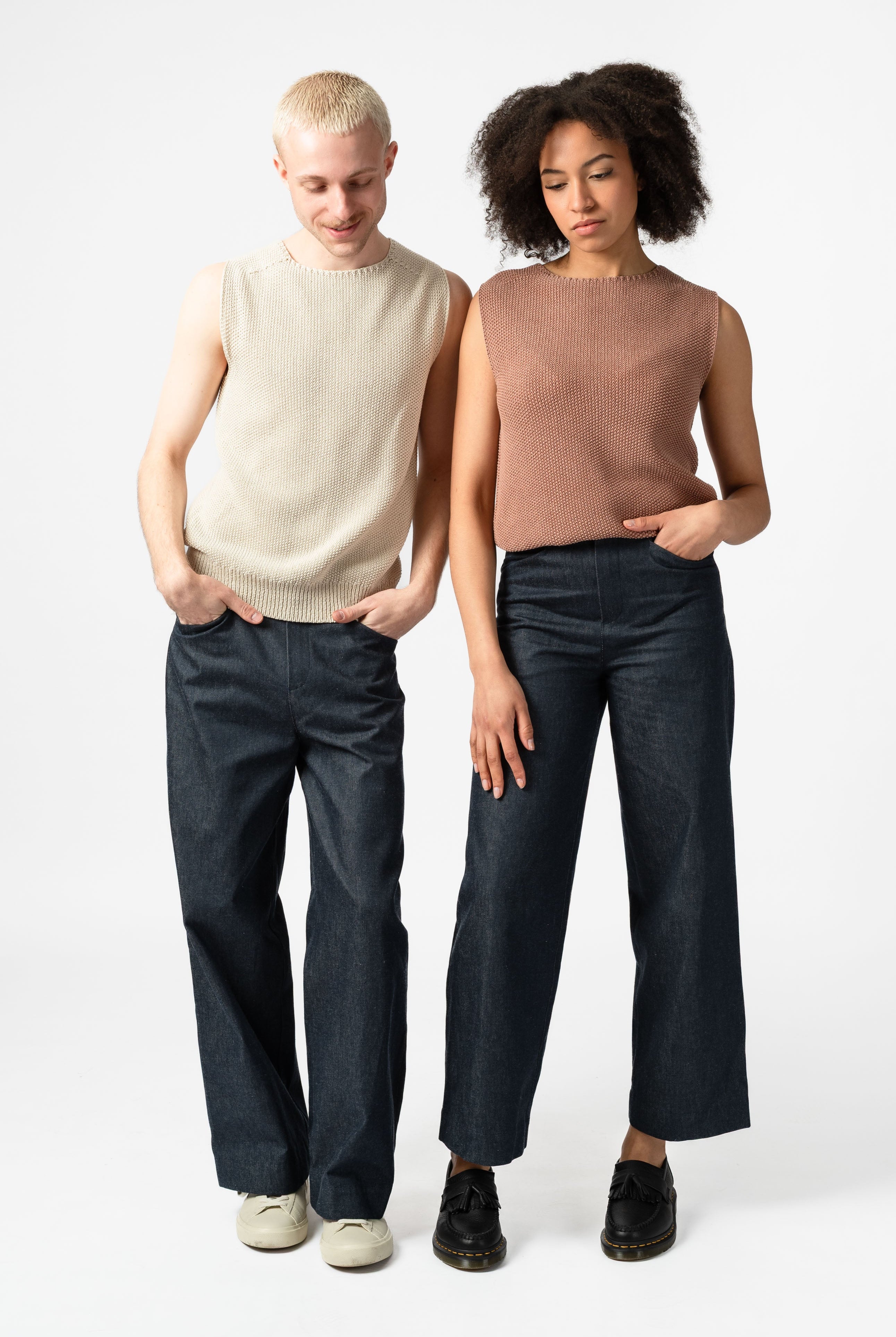 NNIstudio - STRAIGHT Hose Denim - Dark Navy - XS -