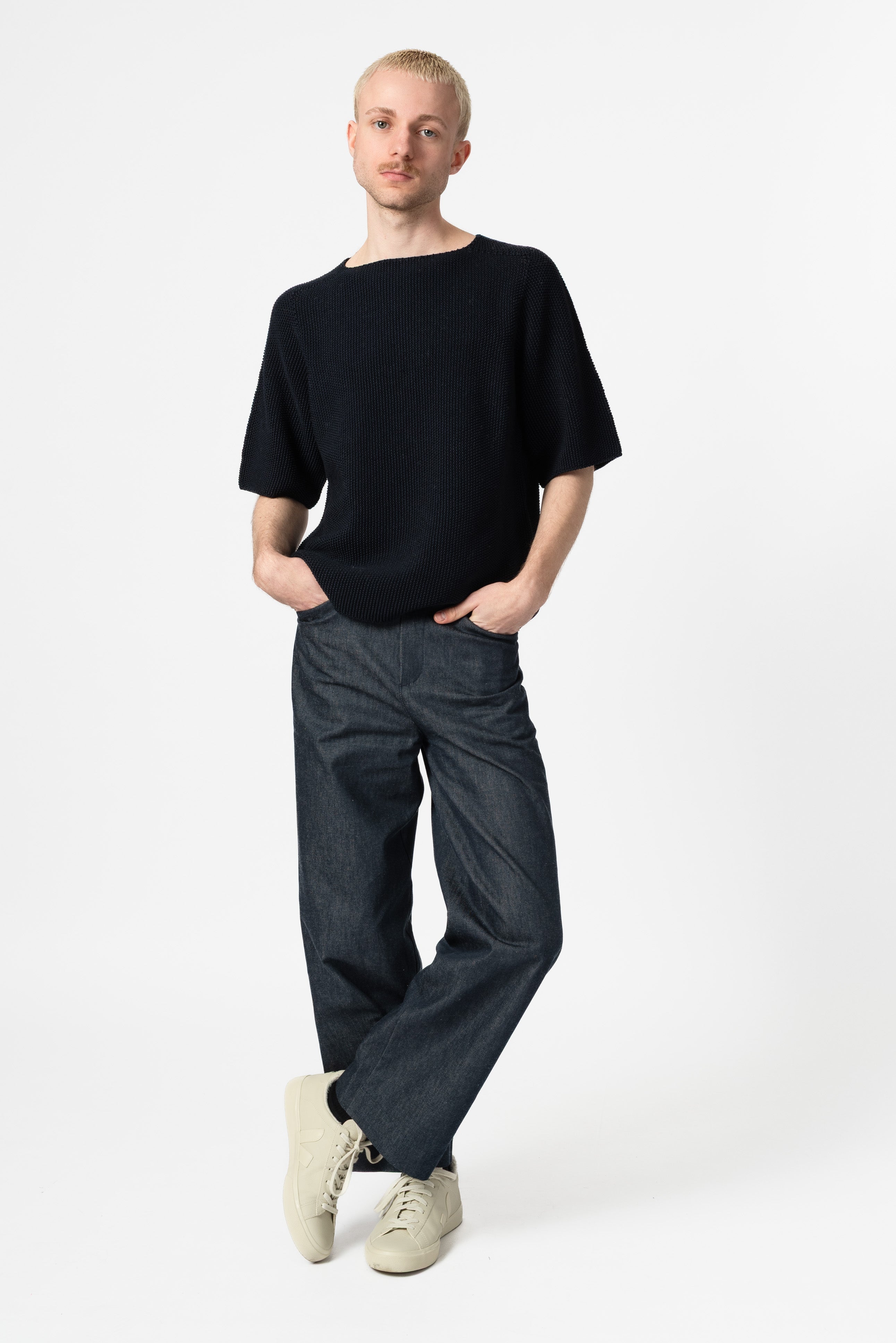 NNIstudio - STRAIGHT Hose Denim - Dark Navy - XS -