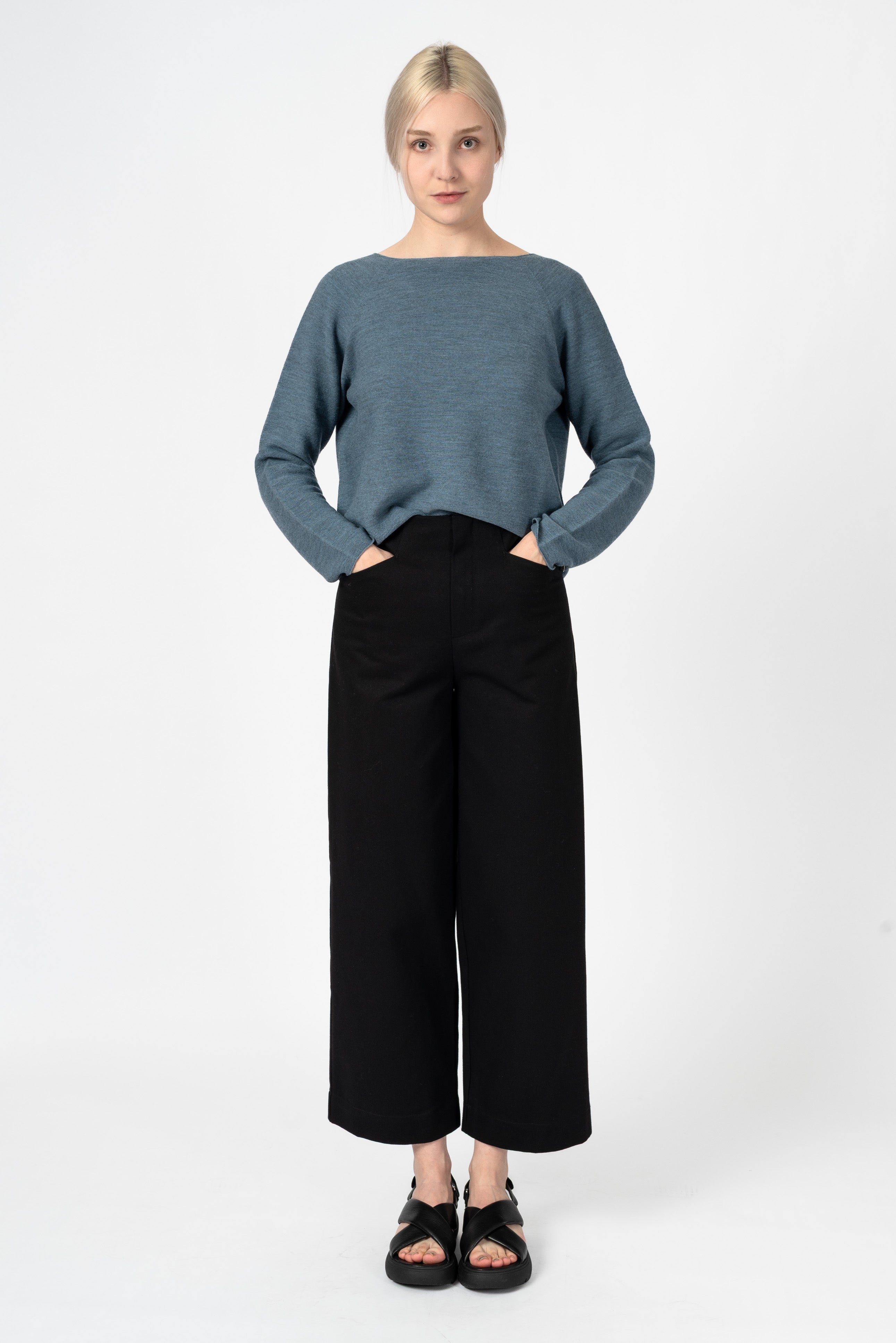 NNIstudio - STRAIGHT Hose Denim - Ebony Black - XS -