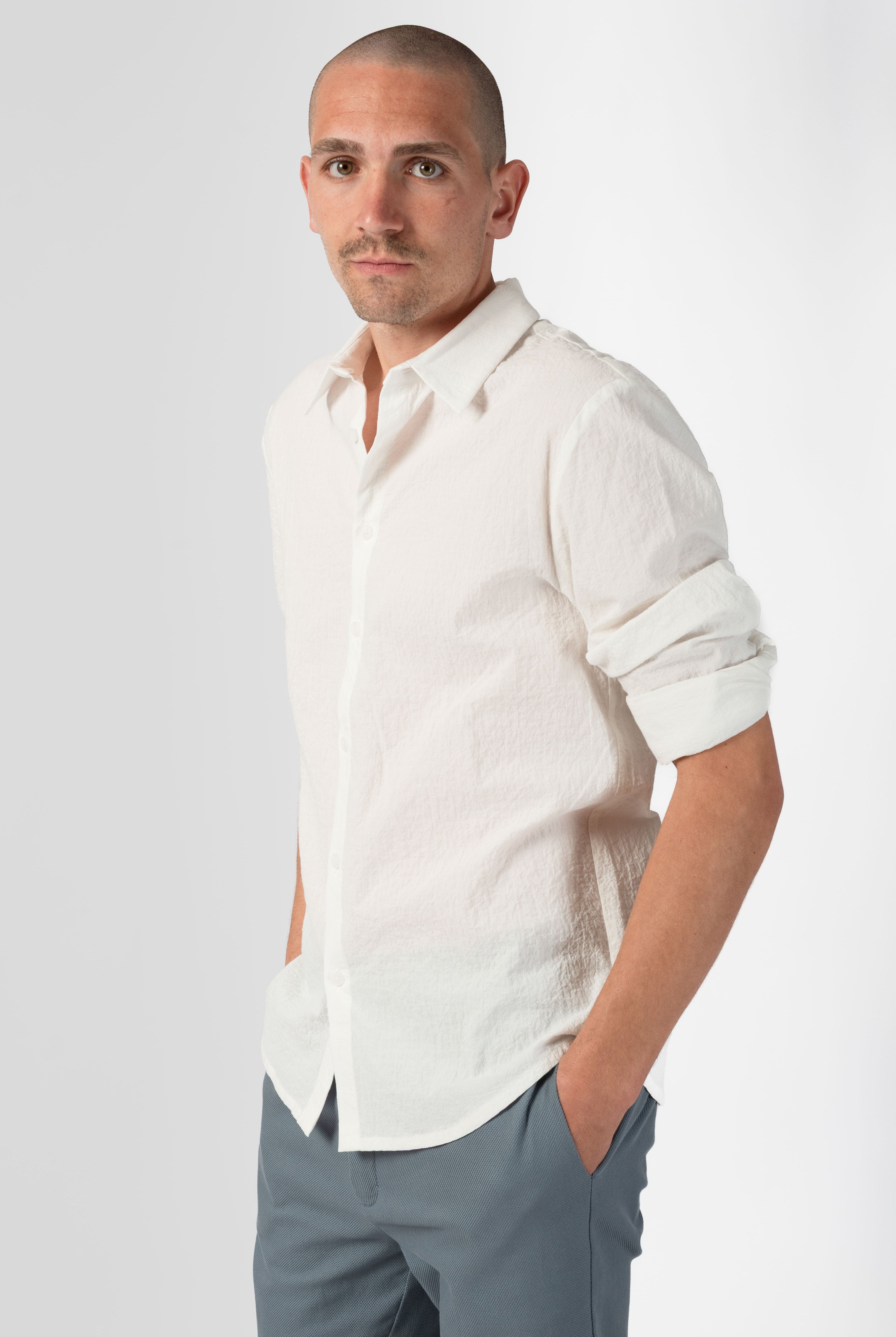 NNIstudio - SUITED Hemd Unisex - Graphit Blue - XS -