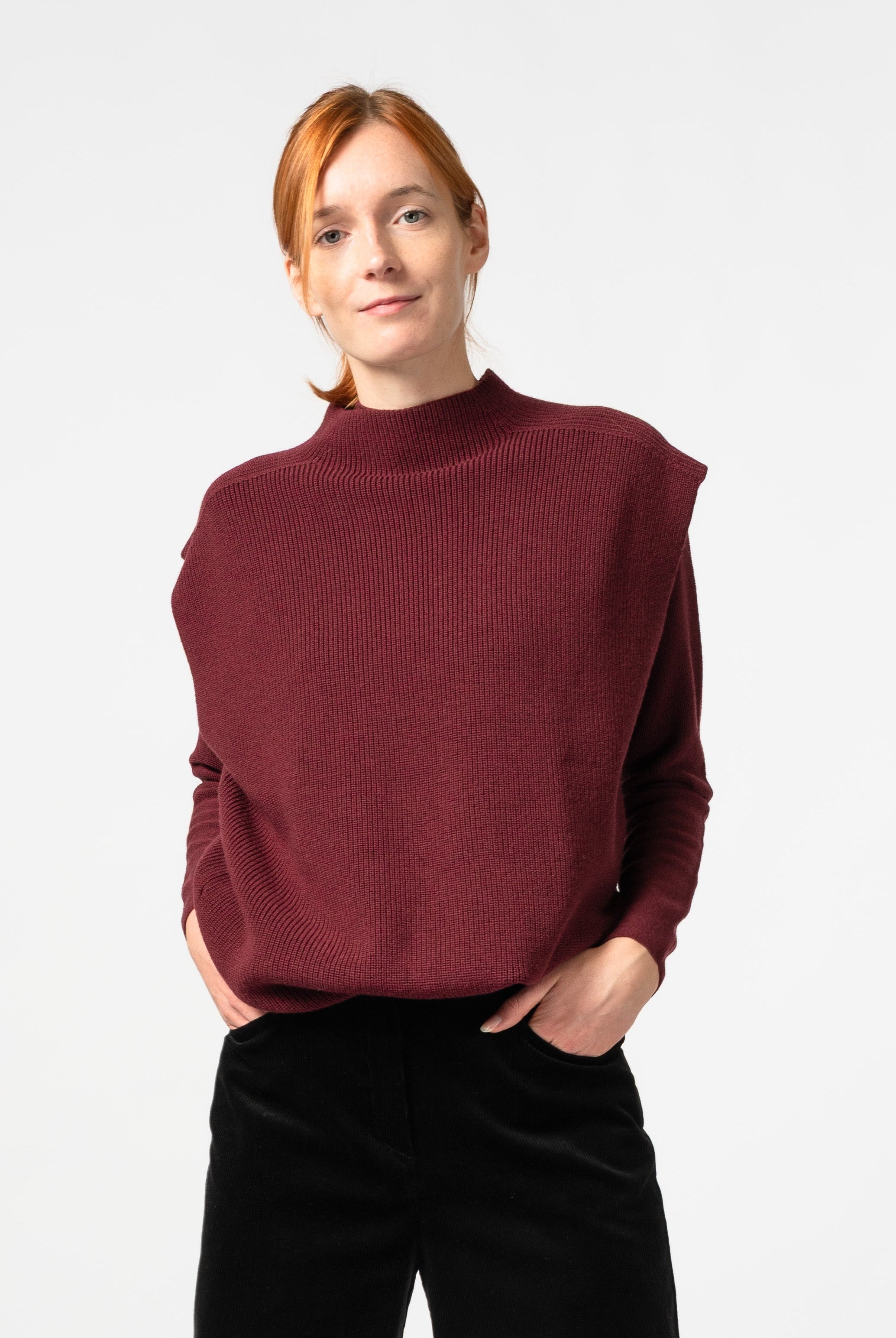 NNIstudio - TURTLENECK Strick - Pullunder - Ash Purple - XS -