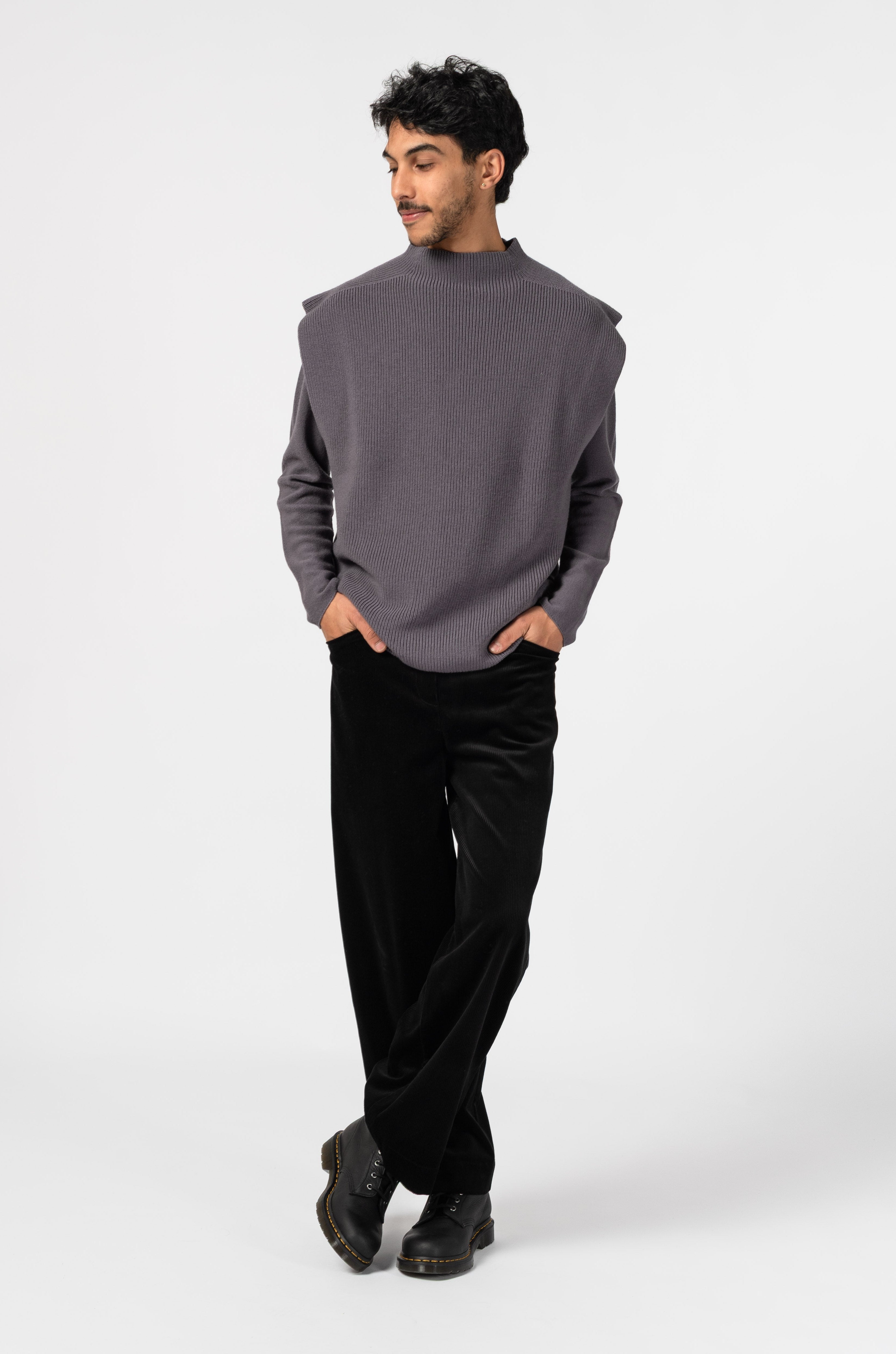 NNIstudio - TURTLENECK Strick - Pullunder - Ash Purple - XS -