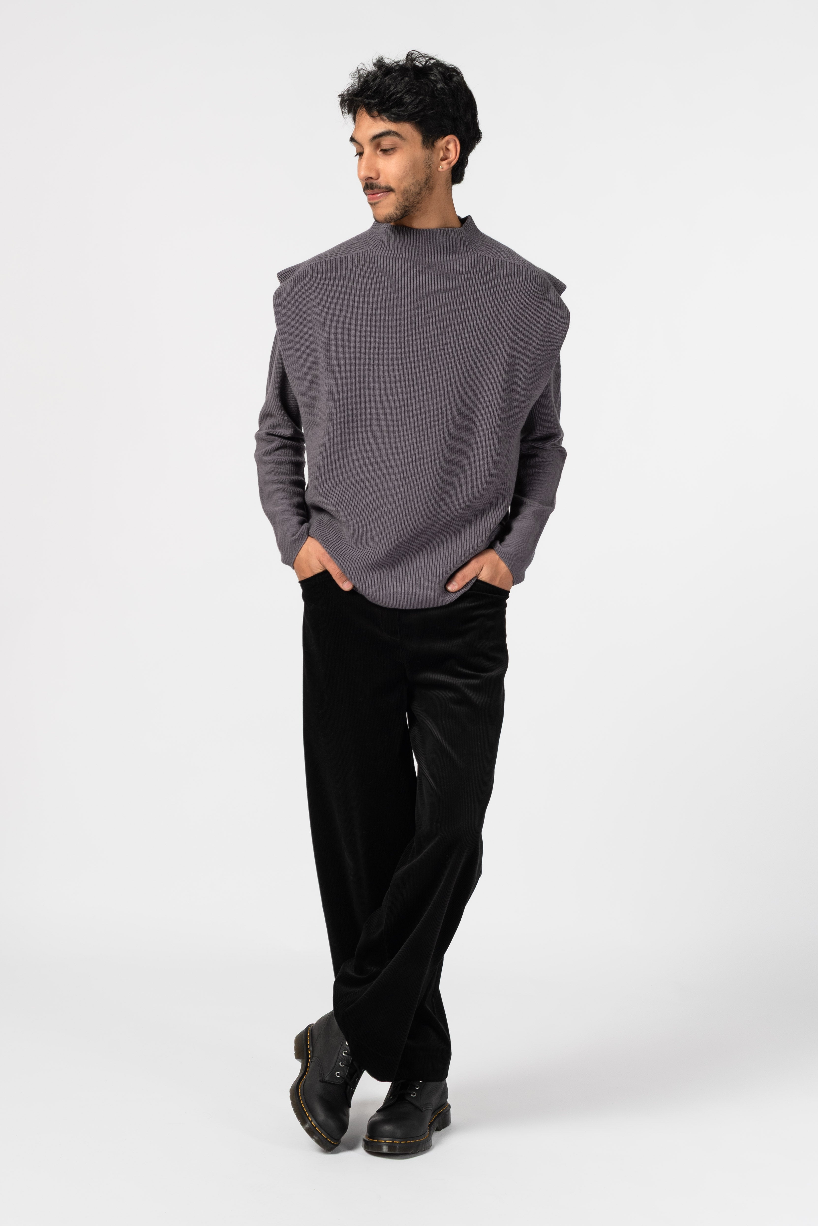 NNIstudio - TURTLENECK Strick - Pullunder - Ash Purple - XS -