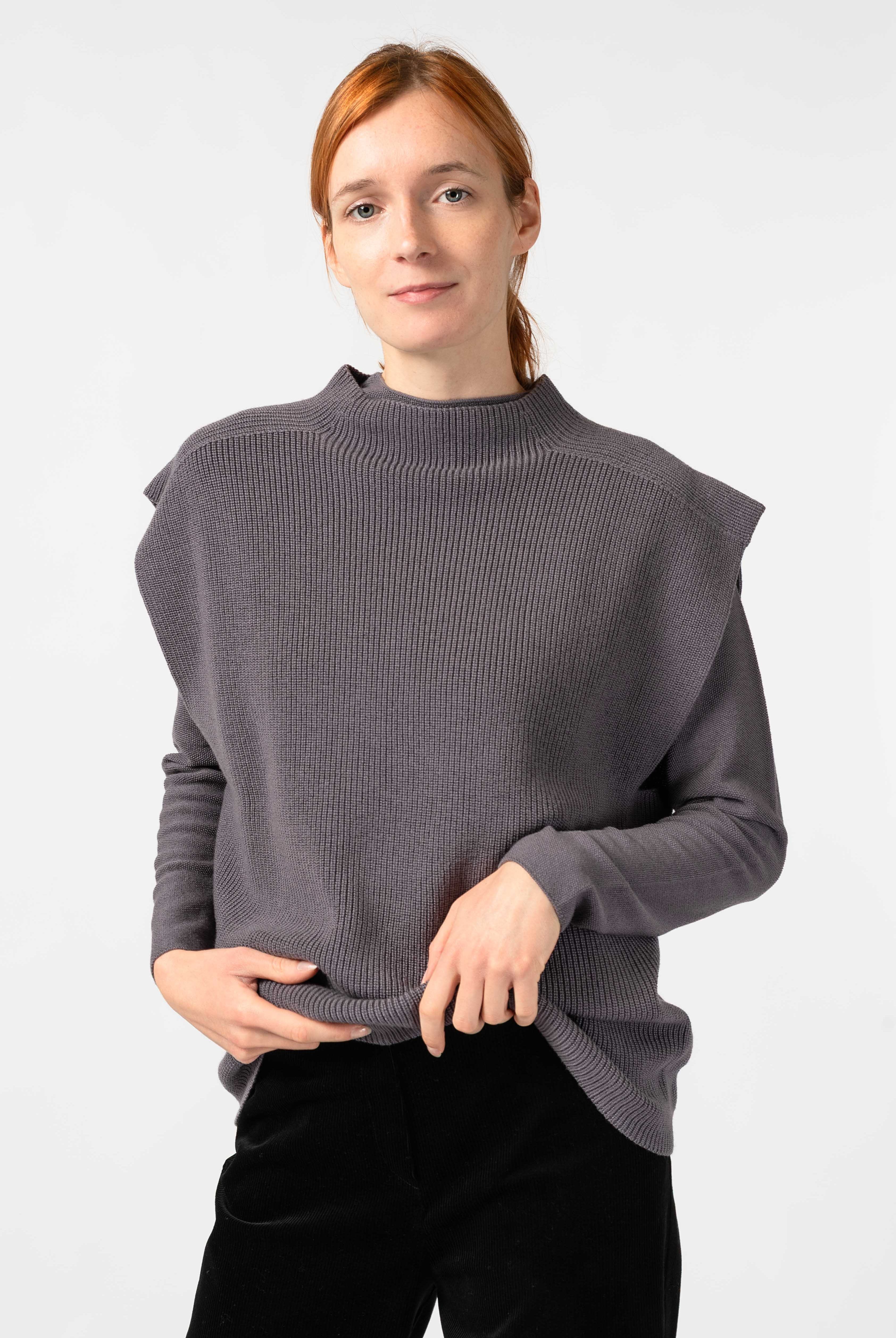 NNIstudio - TURTLENECK Strick - Pullunder - Ash Purple - XS -