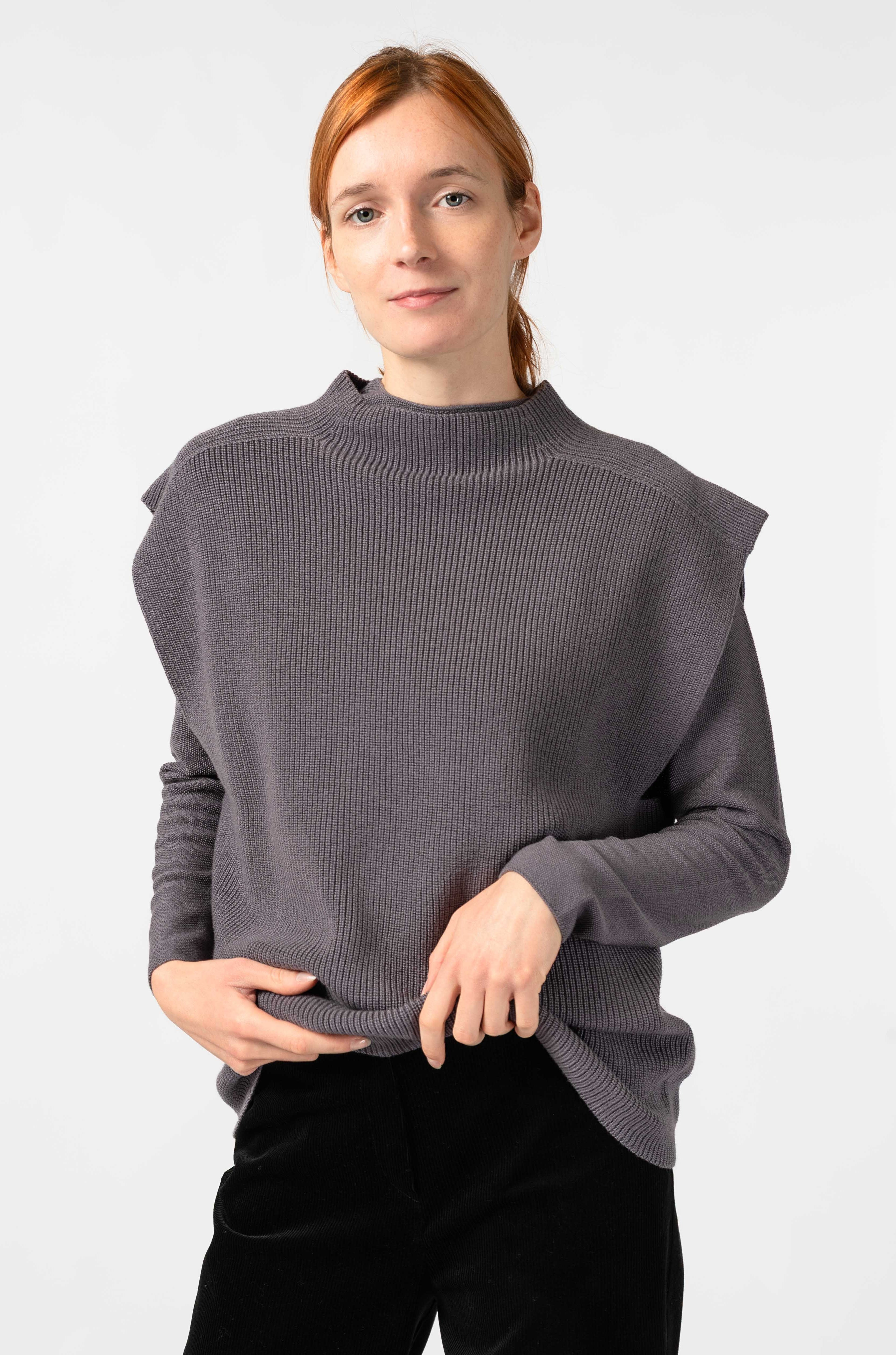 NNIstudio - TURTLENECK Strick - Pullunder - Ash Purple - XS -