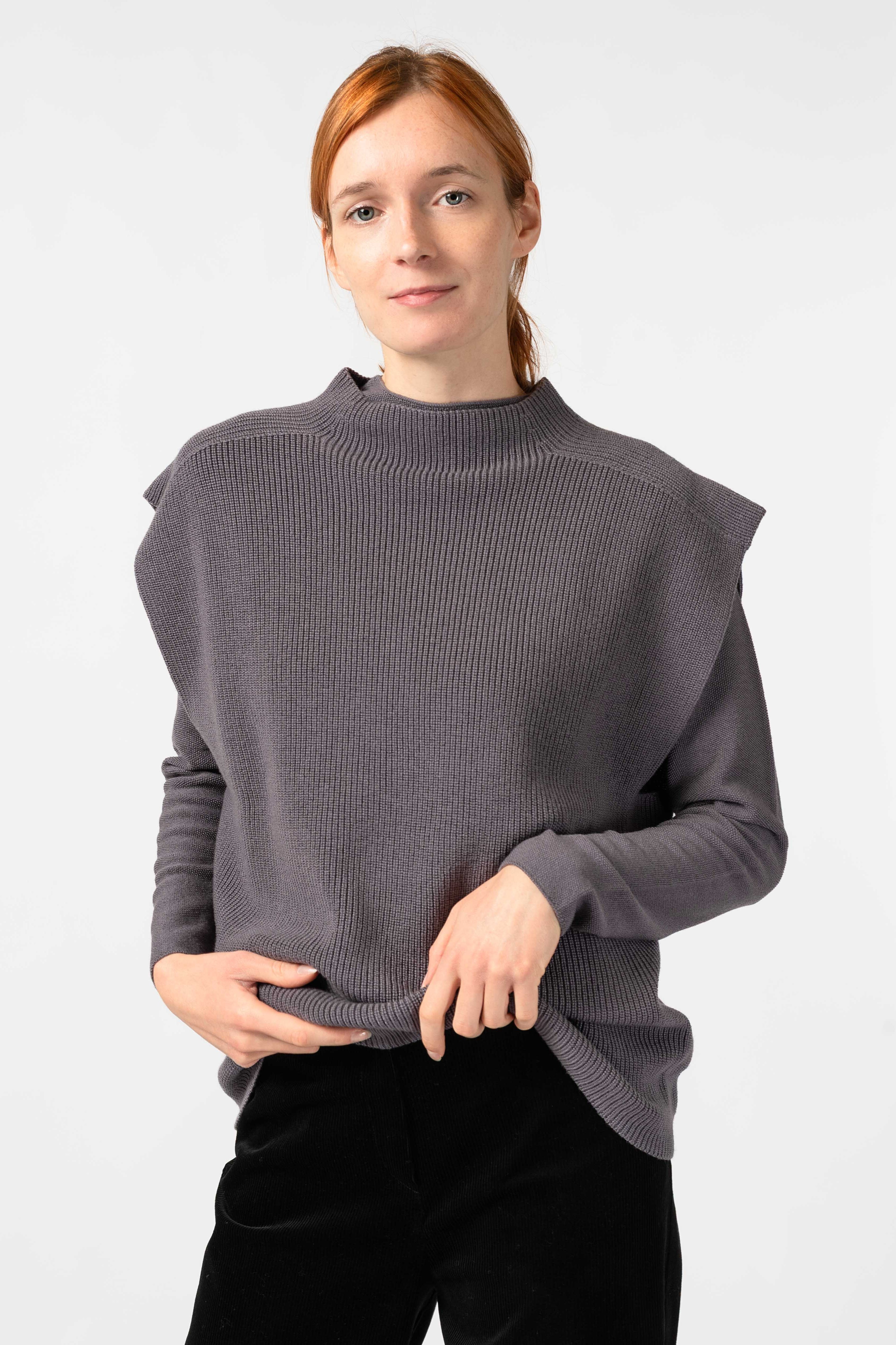 NNIstudio - TURTLENECK Strick - Pullunder - Ash Purple - XS -