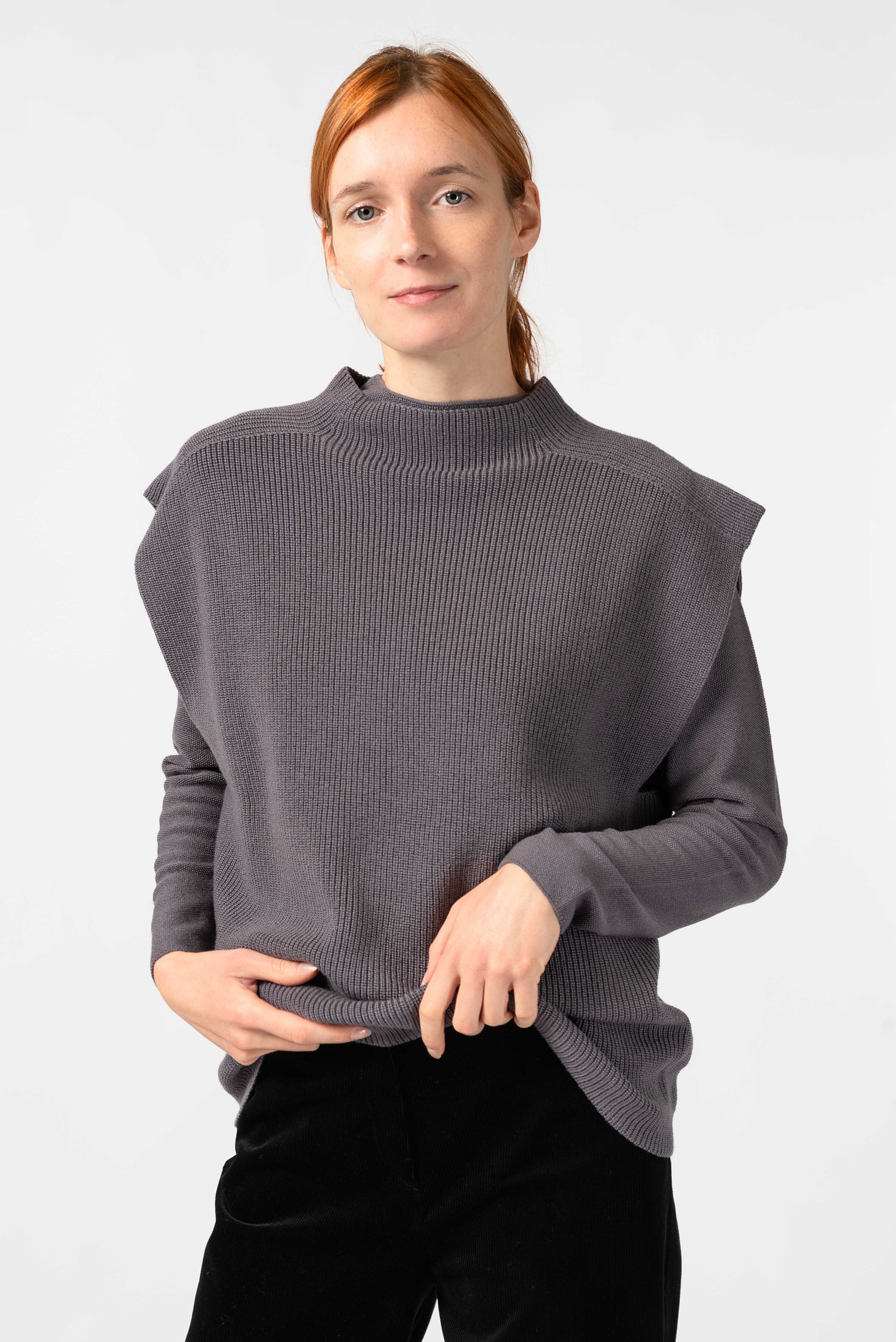 NNIstudio - TURTLENECK Strick - Pullunder - Ash Purple - XS -