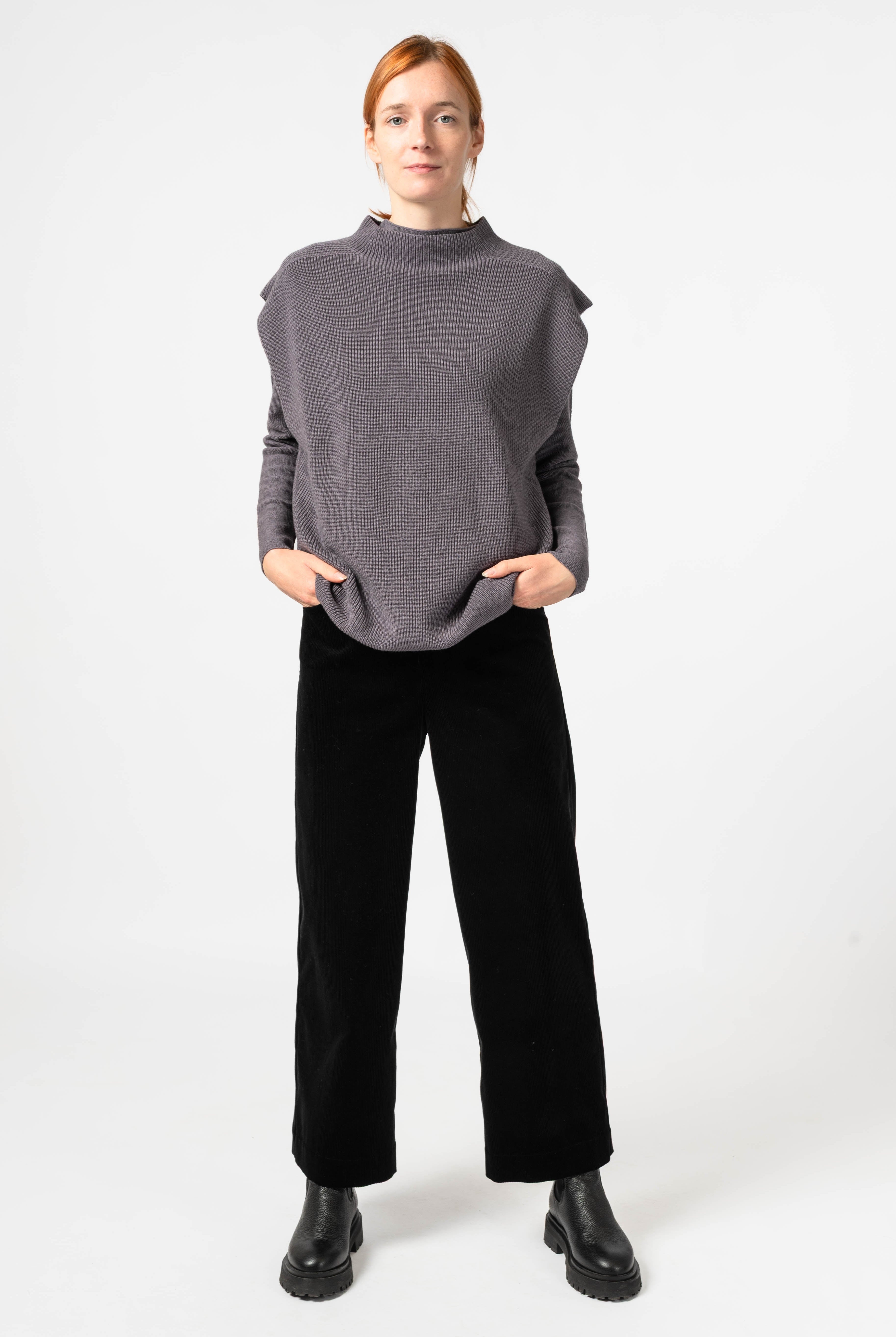 NNIstudio - TURTLENECK Strick - Pullunder - Chinchilla Sand - XS -