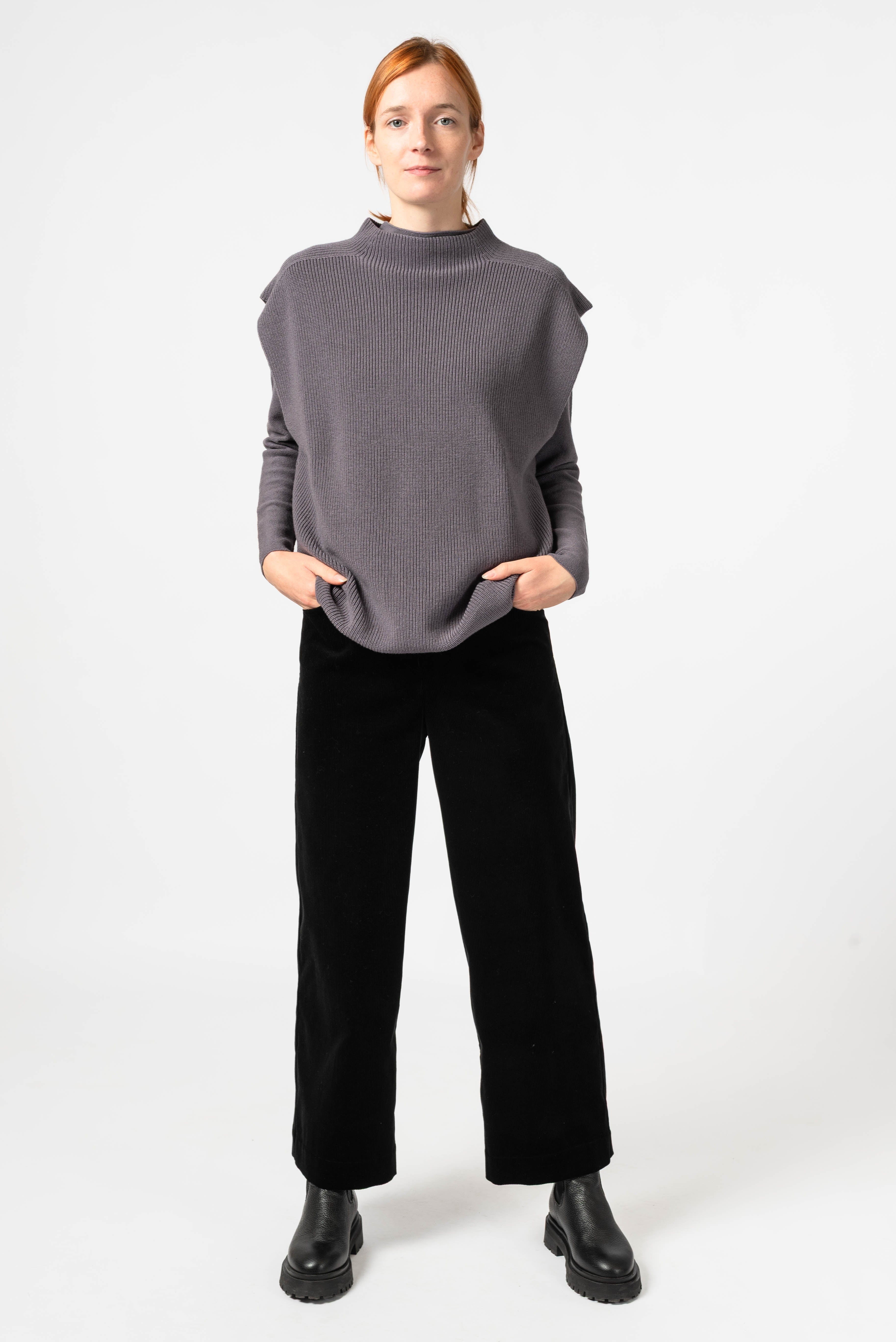 NNIstudio - TURTLENECK Strick - Pullunder - Chinchilla Sand - XS -