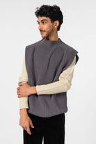 NNIstudio - TURTLENECK Strick - Pullunder - Red Mahogany - XS -