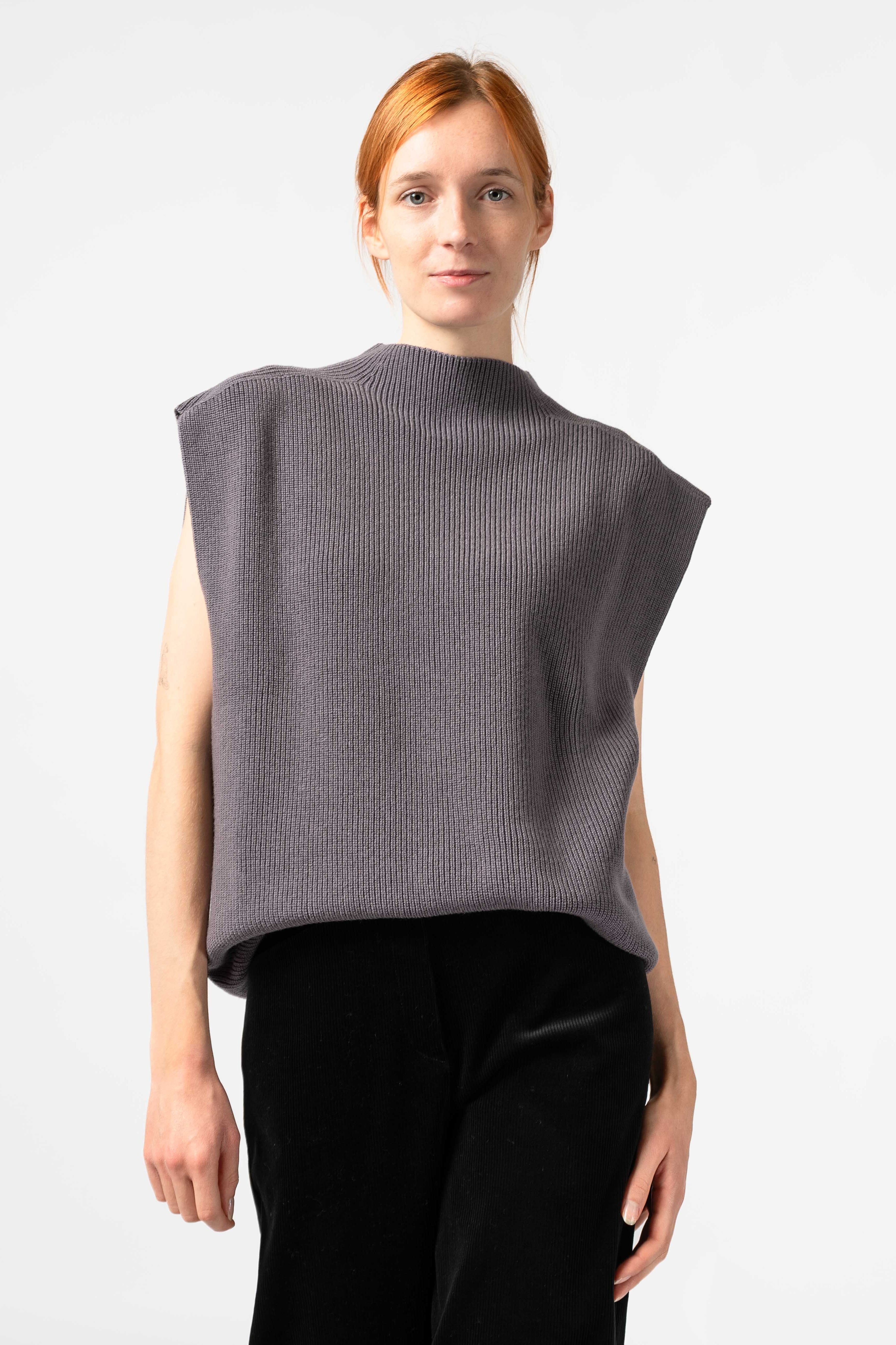 NNIstudio - TURTLENECK Strick - Pullunder - Red Mahogany - XS -