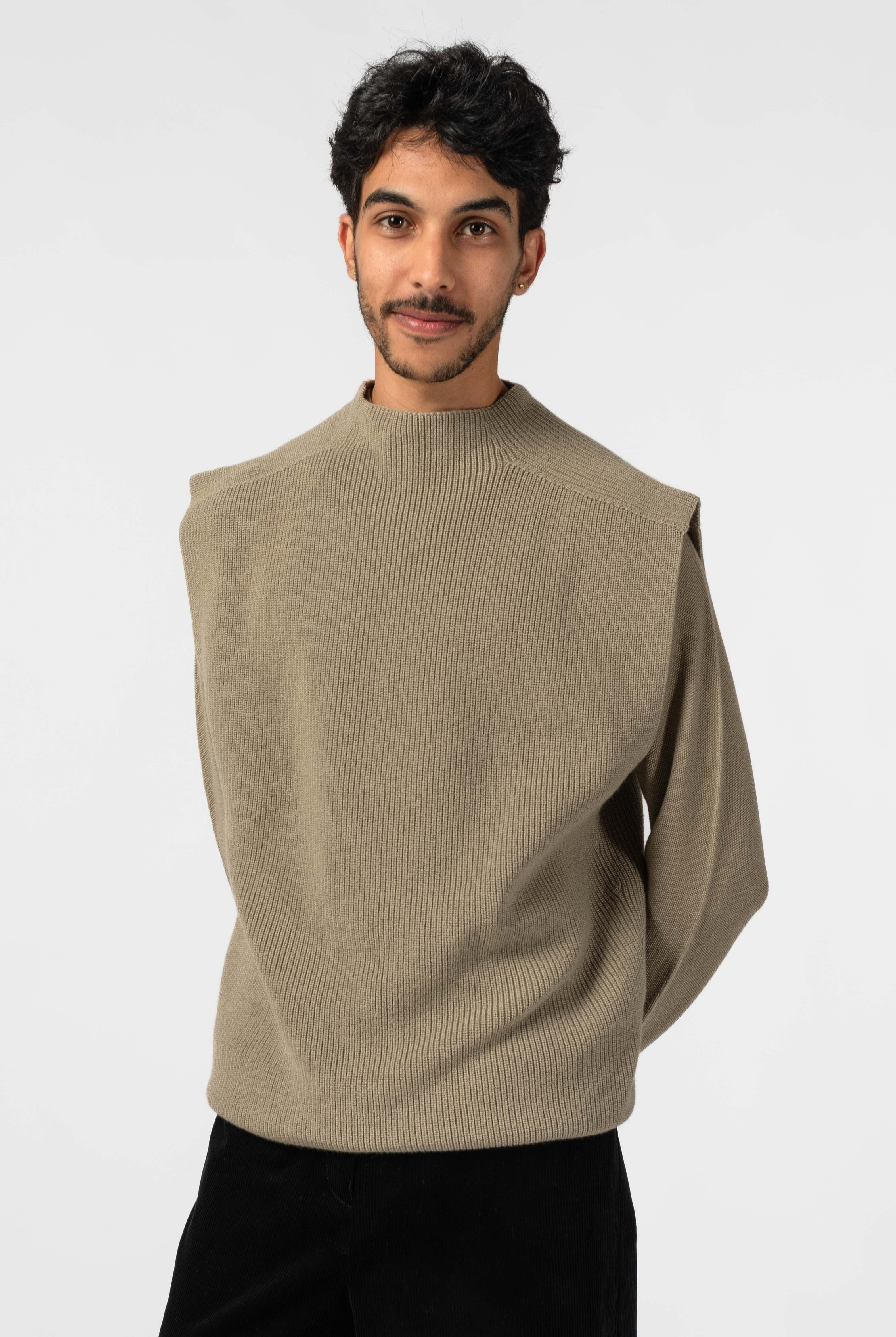 NNIstudio - TURTLENECK Strick - Pullunder - Red Mahogany - XS -