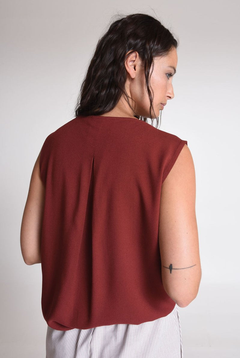 NNIstudio - UP Shirt - Burgundy - XS/S -