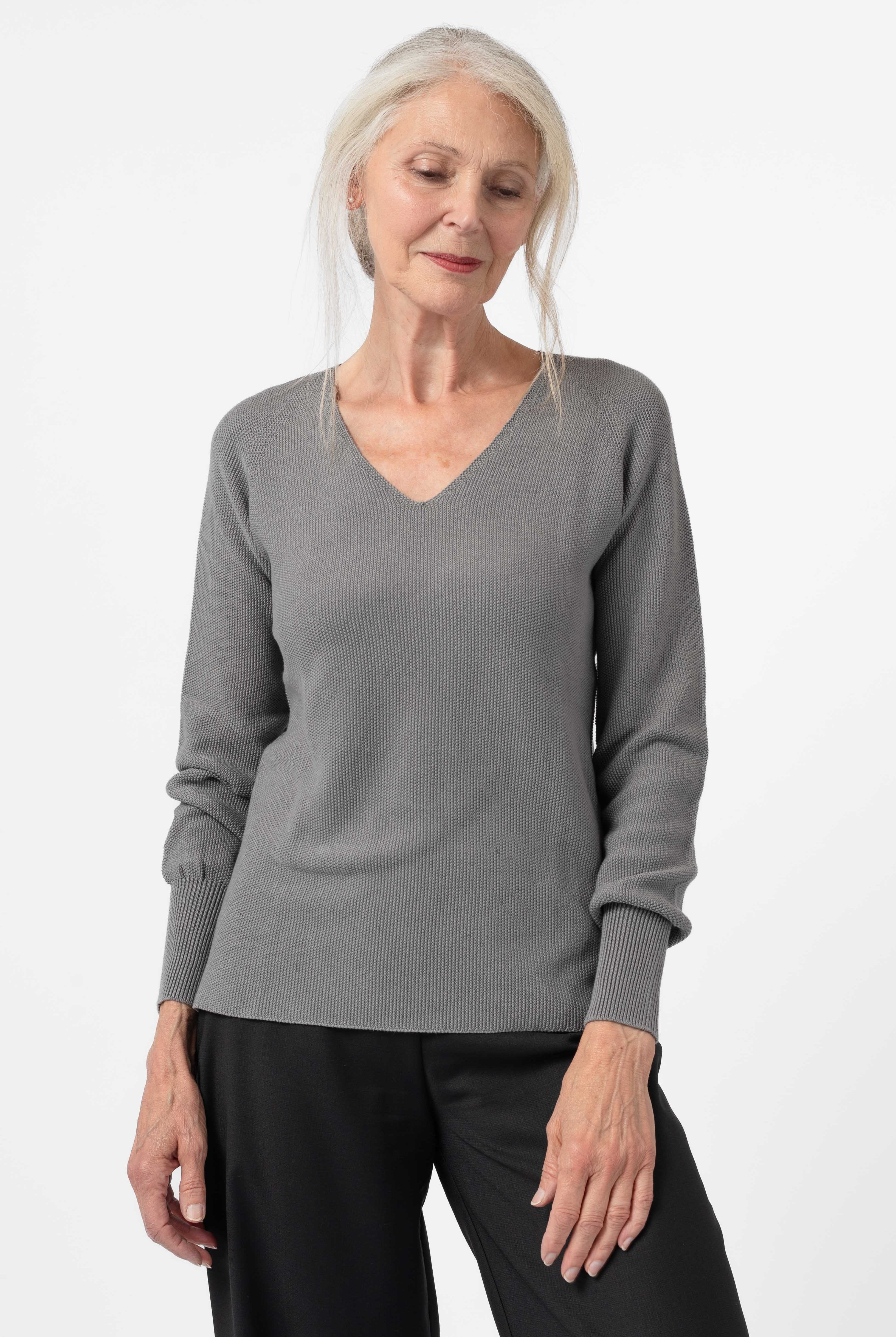 NNIstudio - V Pullover - Grau - XS -