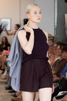 NNIstudio - BERMUDA Shorts Short - Chocolate Plum - XS -
