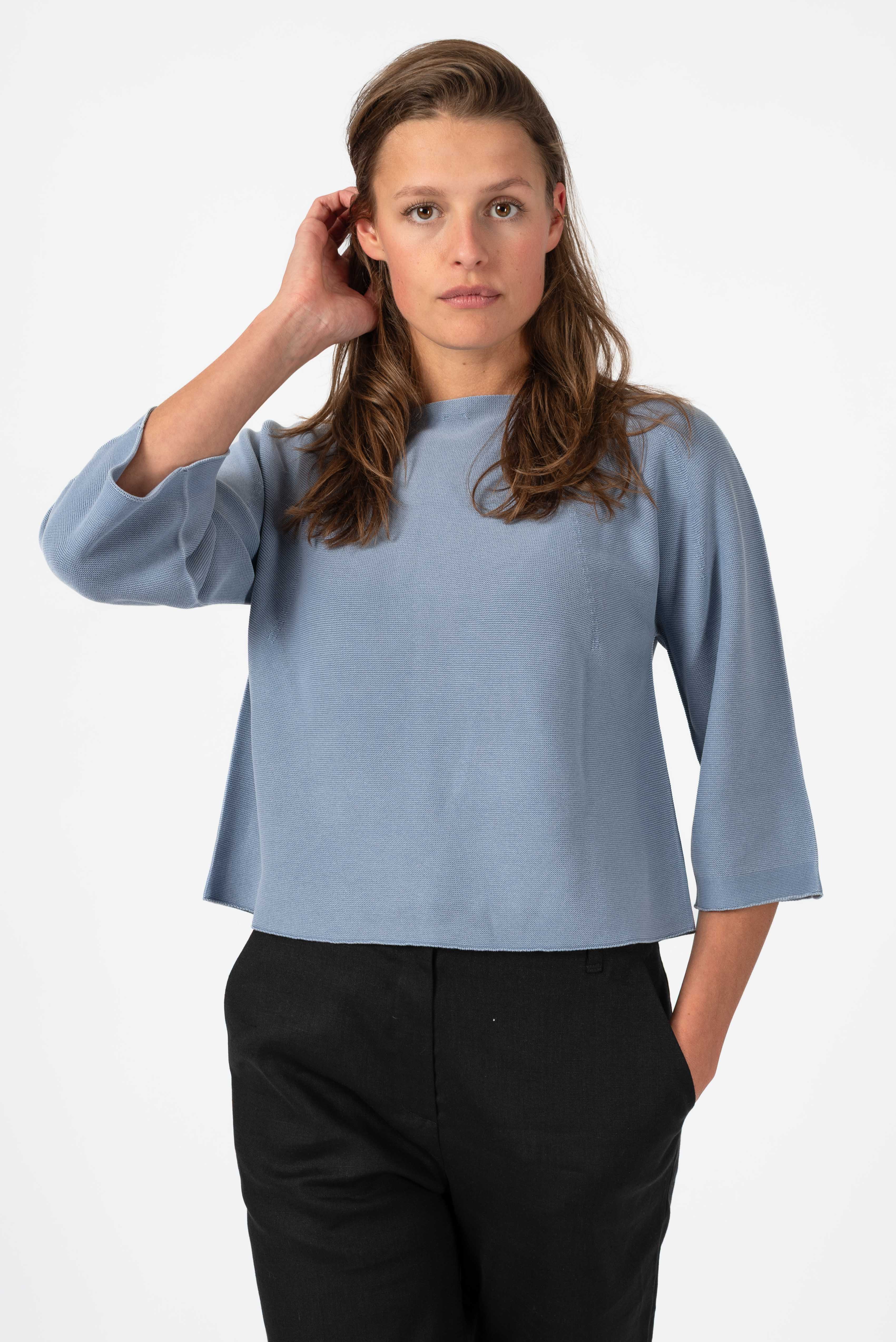 NNIstudio - BOXY Pullover - Strom Blue - XS - 