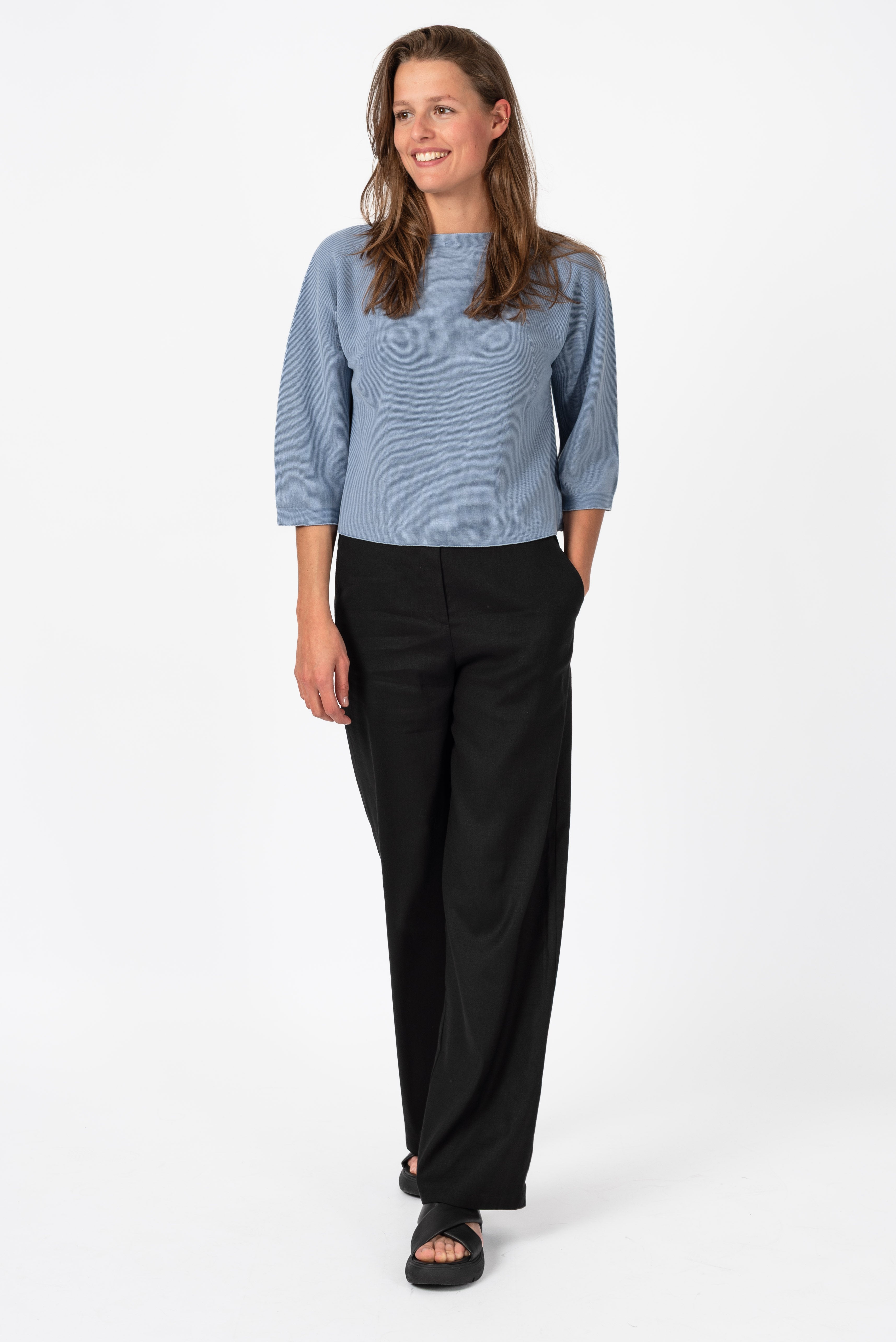 NNIstudio - BOXY Pullover - Strom Blue - XS - 