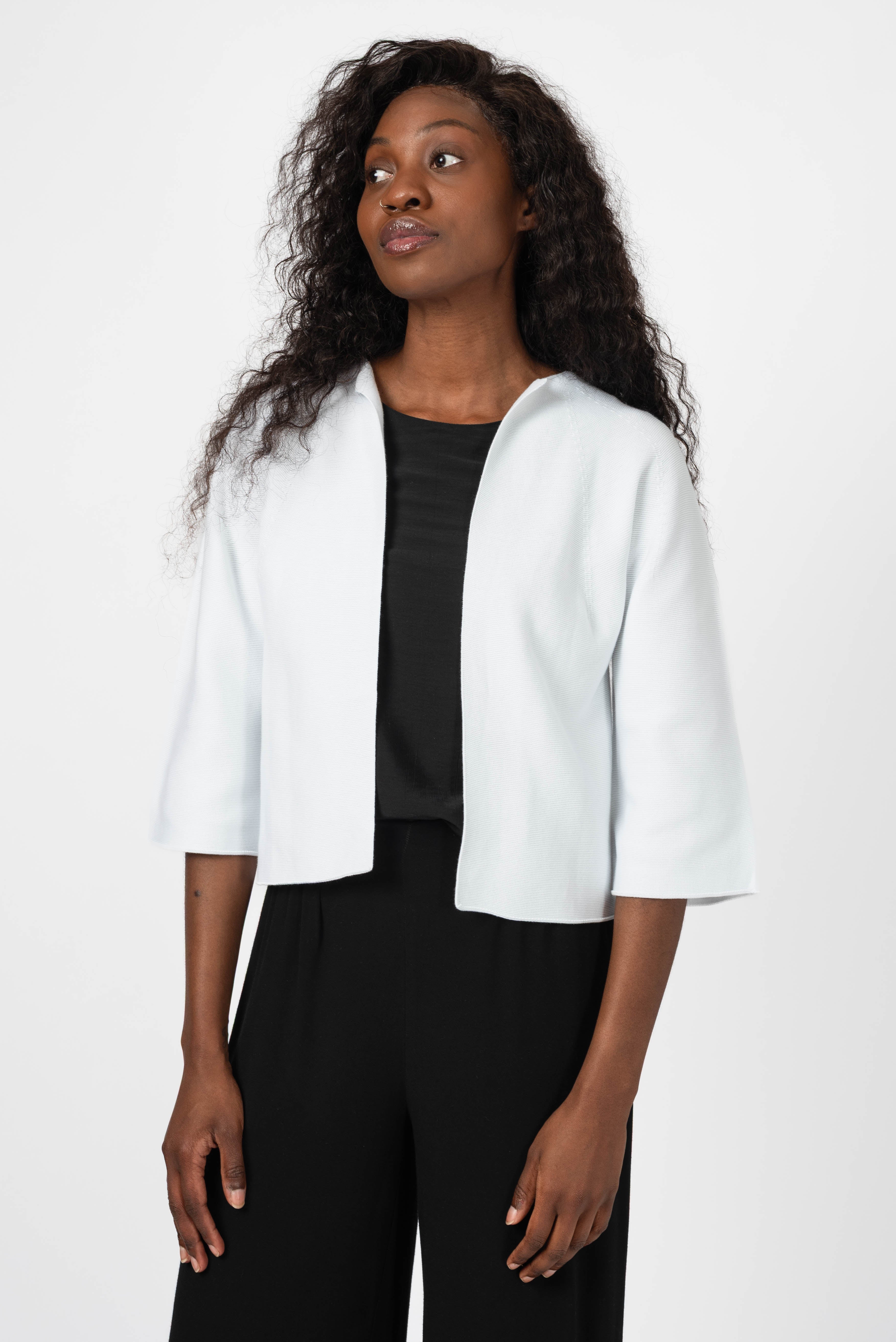 NNIstudio - BOXY Strick - Jacke - Phantom Black - XS - 