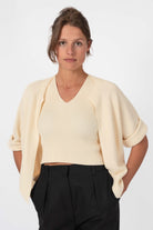 NNIstudio - BOXY Strick - Jacke - Phantom Black - XS - 