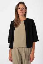 NNIstudio - BOXY Strick - Jacke - Phantom Black - XS - 