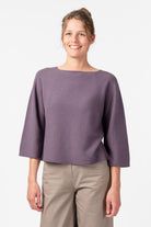 NNIstudio - BOXY Strick - Pullover - Grape Purple - XS - 