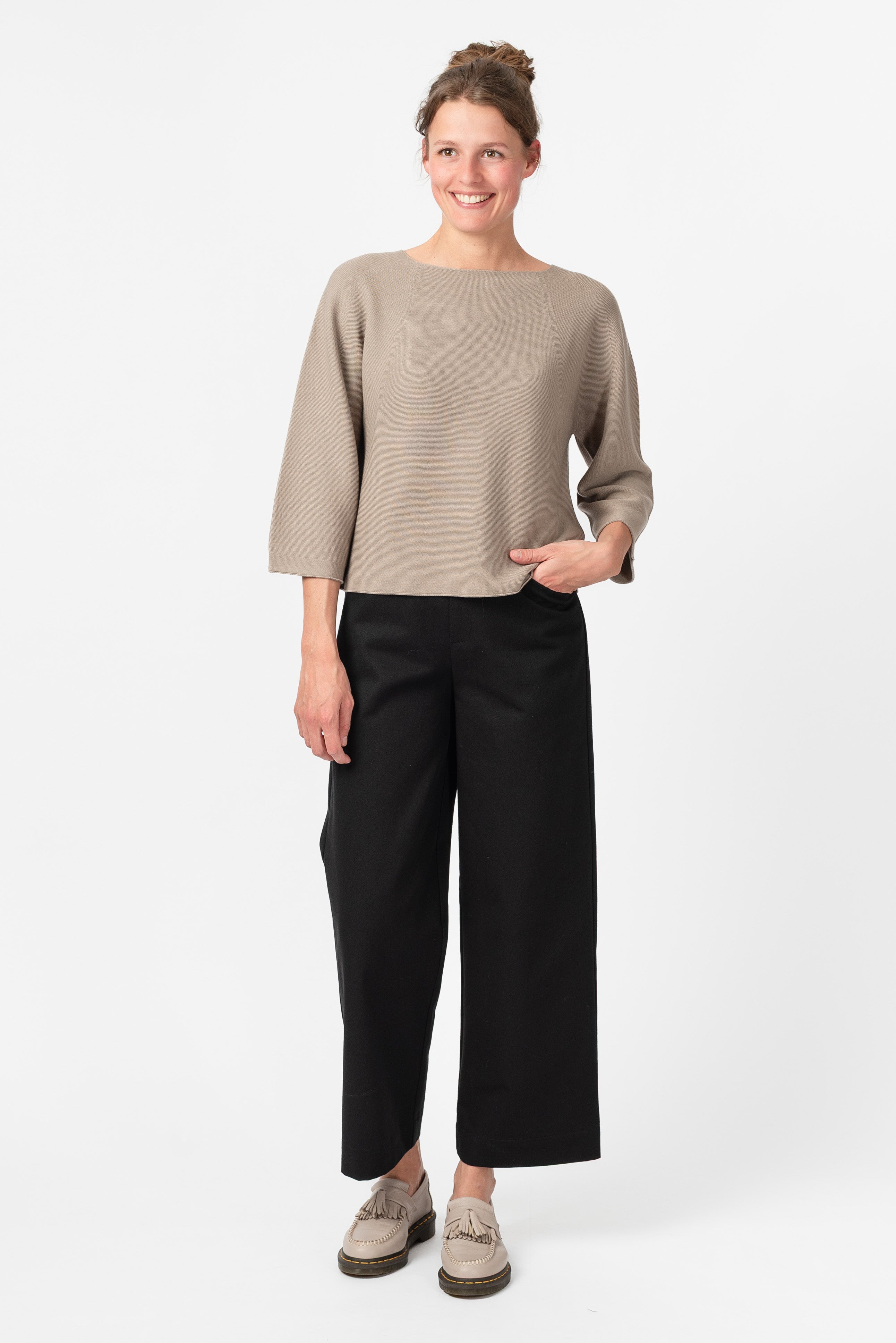 NNIstudio - BOXY Strick - Pullover - Sunburn (Piece Dyed) - XS - 