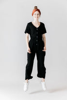 NNIstudio - BUTTON Overall - Schwarz - XS - 