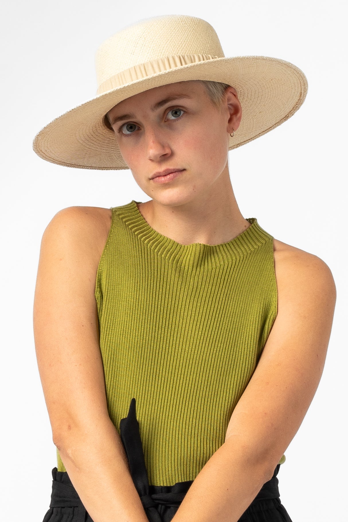 NNIstudio - CAPLINE Strohhut - Sand - S (55 - 56 cm) - 