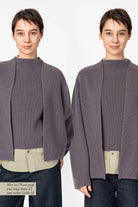 NNIstudio - CARDIGAN 2.0 Wool - Purple Ash - XS - 