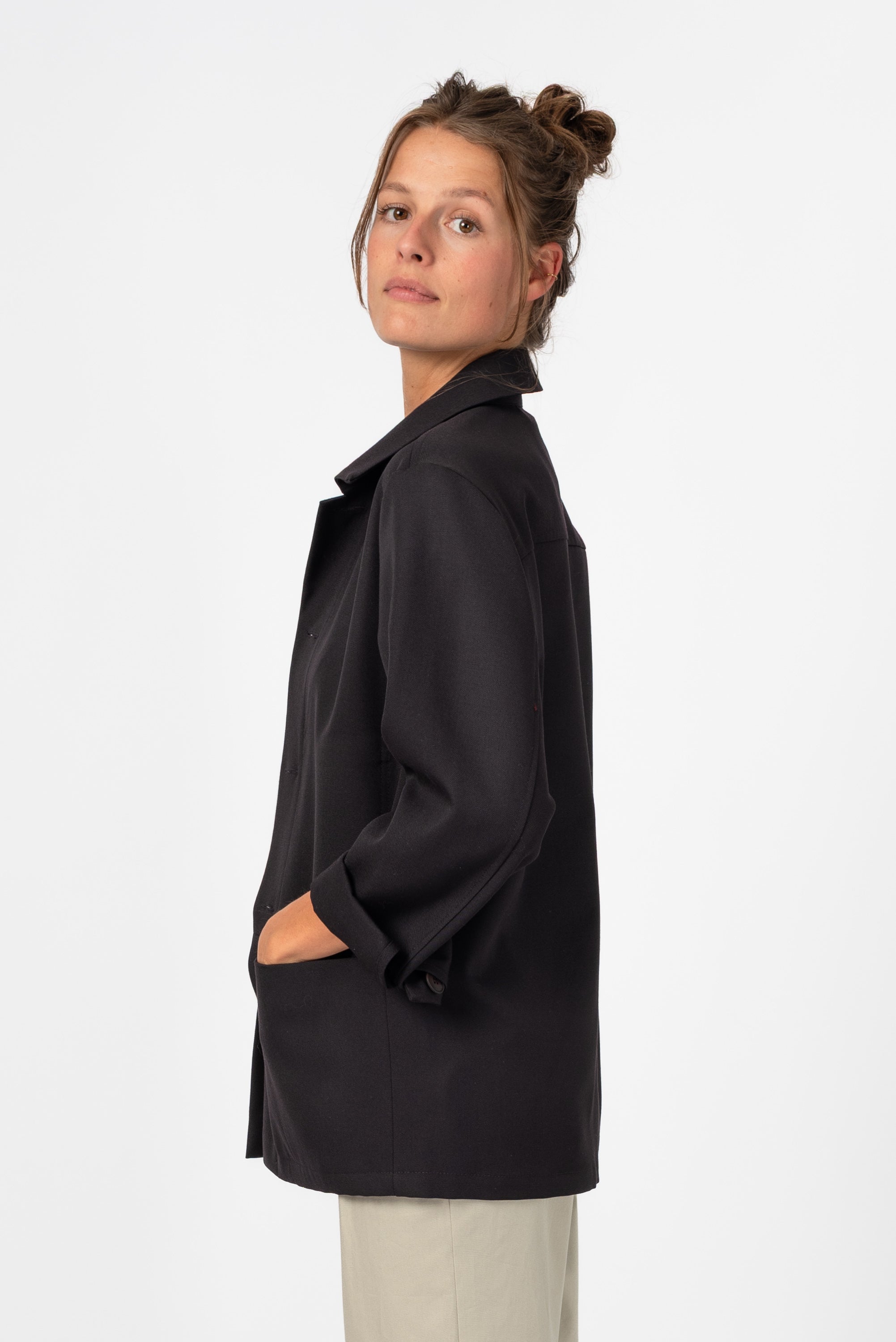 NNIstudio - CARGO 2.0 Jacke Unisex Coolwool – Limited Edition - Velvet Black - S - 