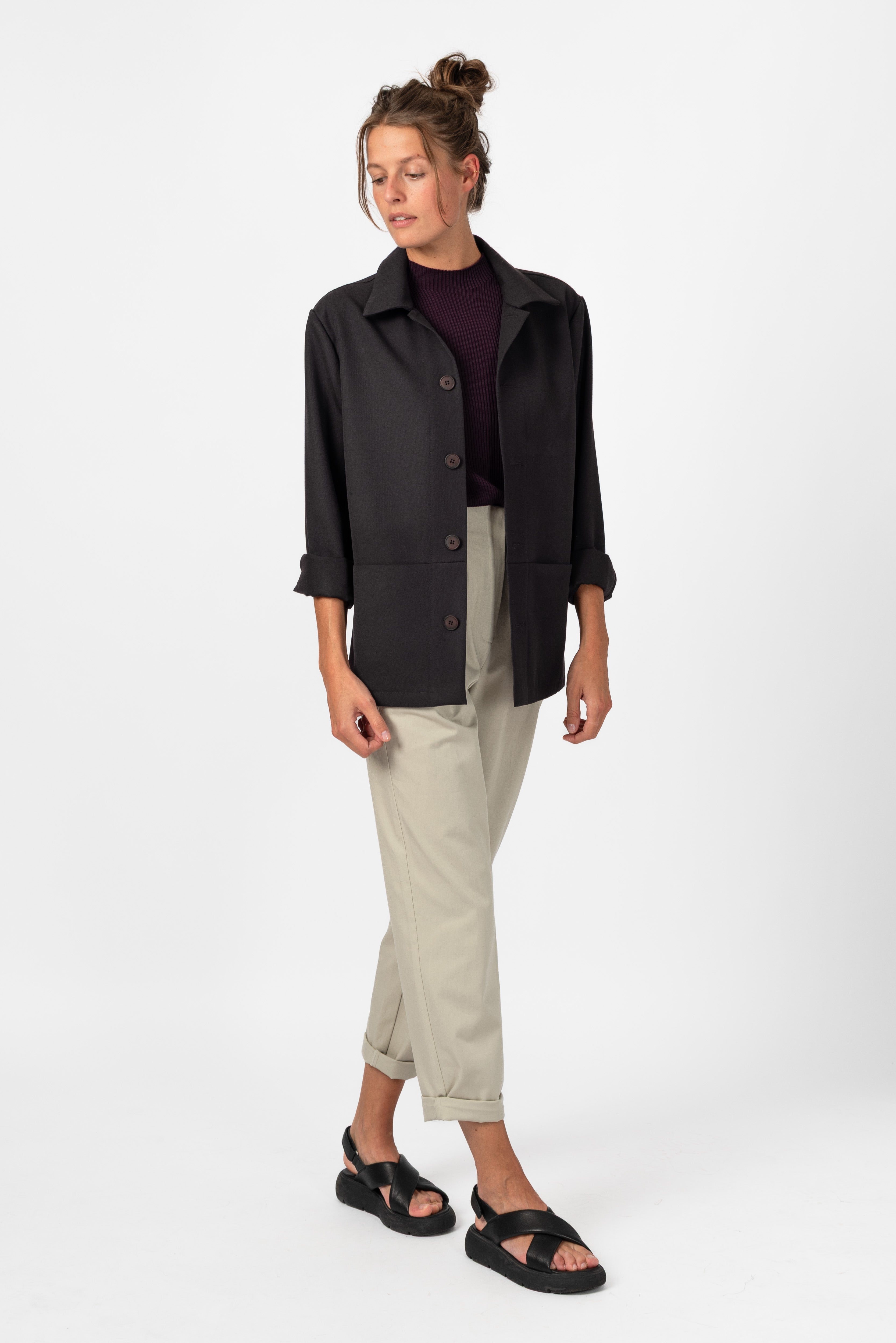 NNIstudio - CARGO 2.0 Jacke Unisex Coolwool – Limited Edition - Velvet Black - S - 