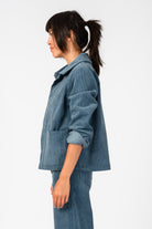 NNIstudio - CARGO 2.5 Kurz-Jacke Cord - Jeans Blue - XS -