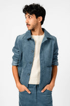 NNIstudio - CARGO 2.5 Kurz-Jacke Cord - Jeans Blue - XS -