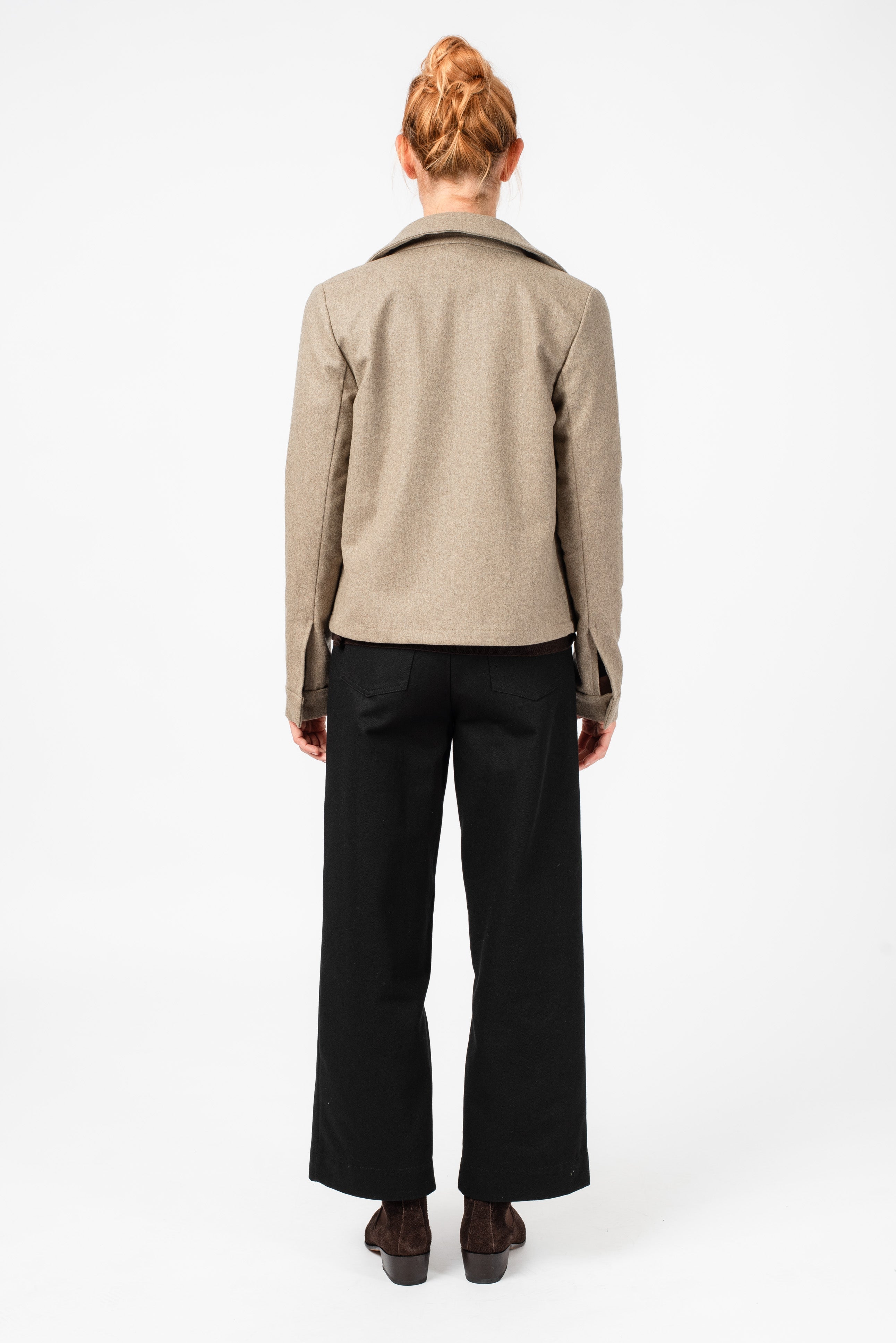 NNIstudio - CARGO 2.5 Kurz-Jacke Wool - Nomad Beige - XS -