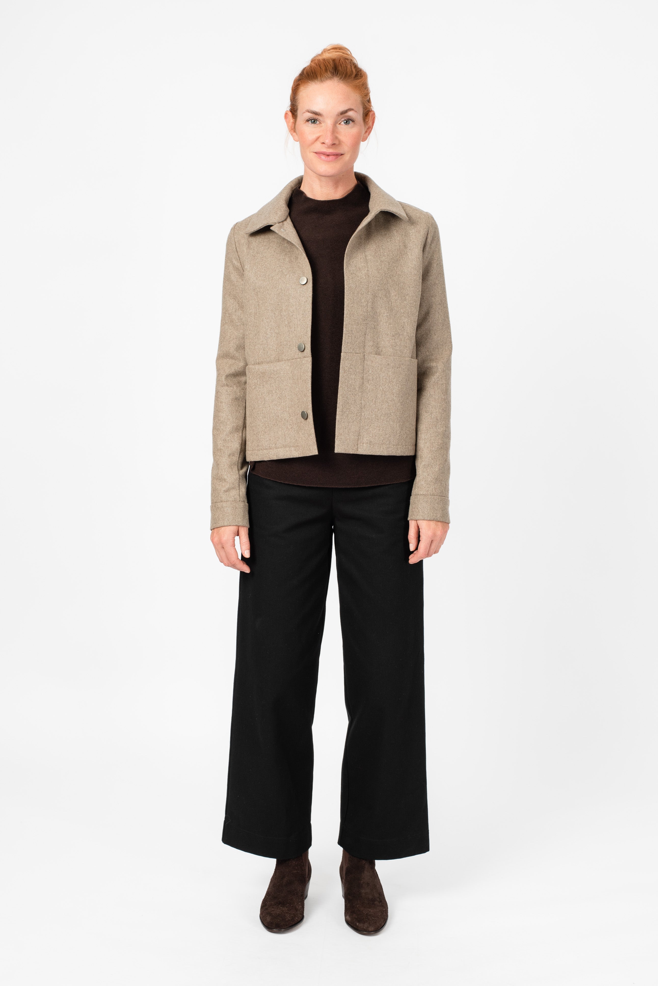 NNIstudio - CARGO 2.5 Kurz-Jacke Wool - Nomad Beige - XS -