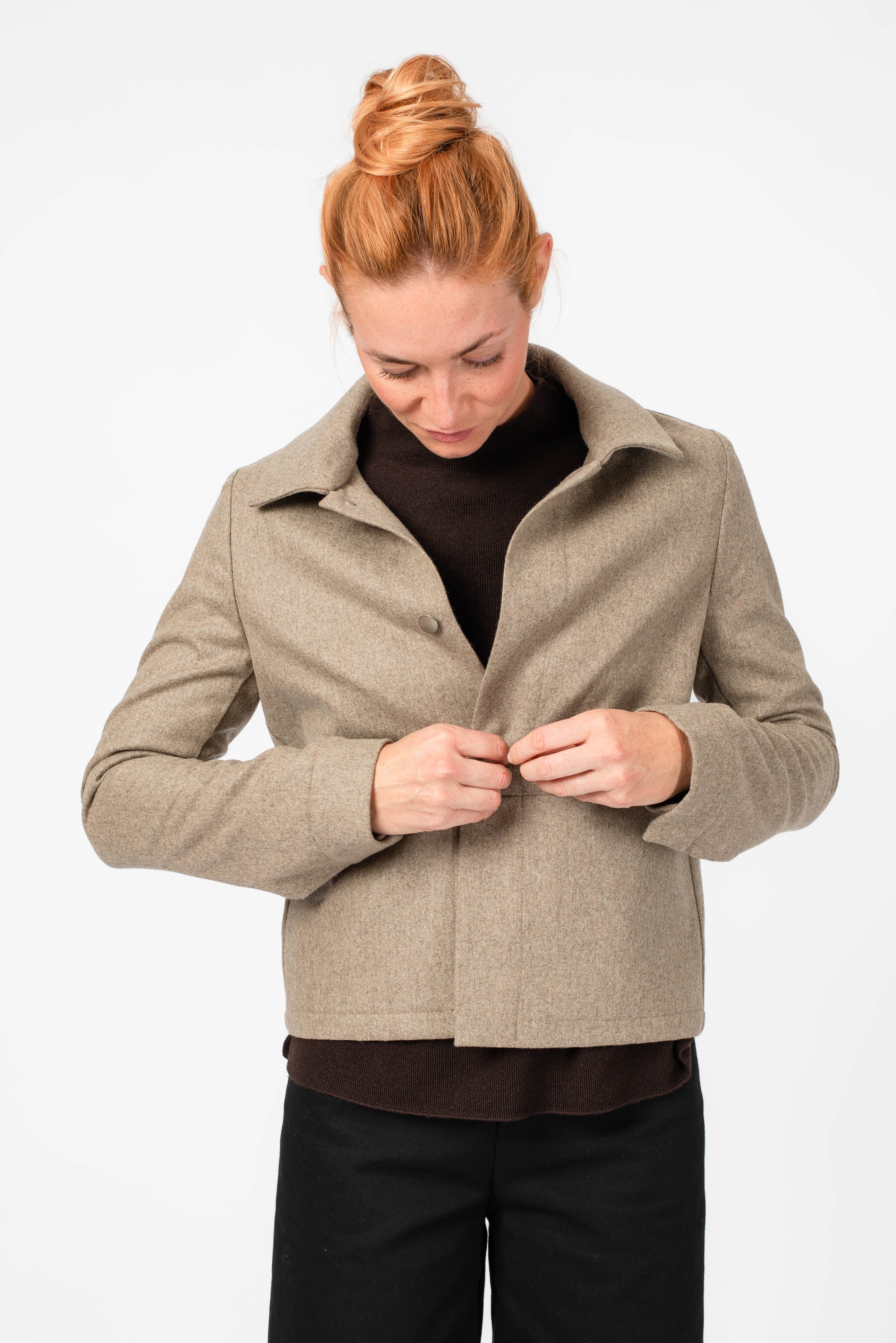 NNIstudio - CARGO 2.5 Kurz-Jacke Wool - Nomad Beige - XS -