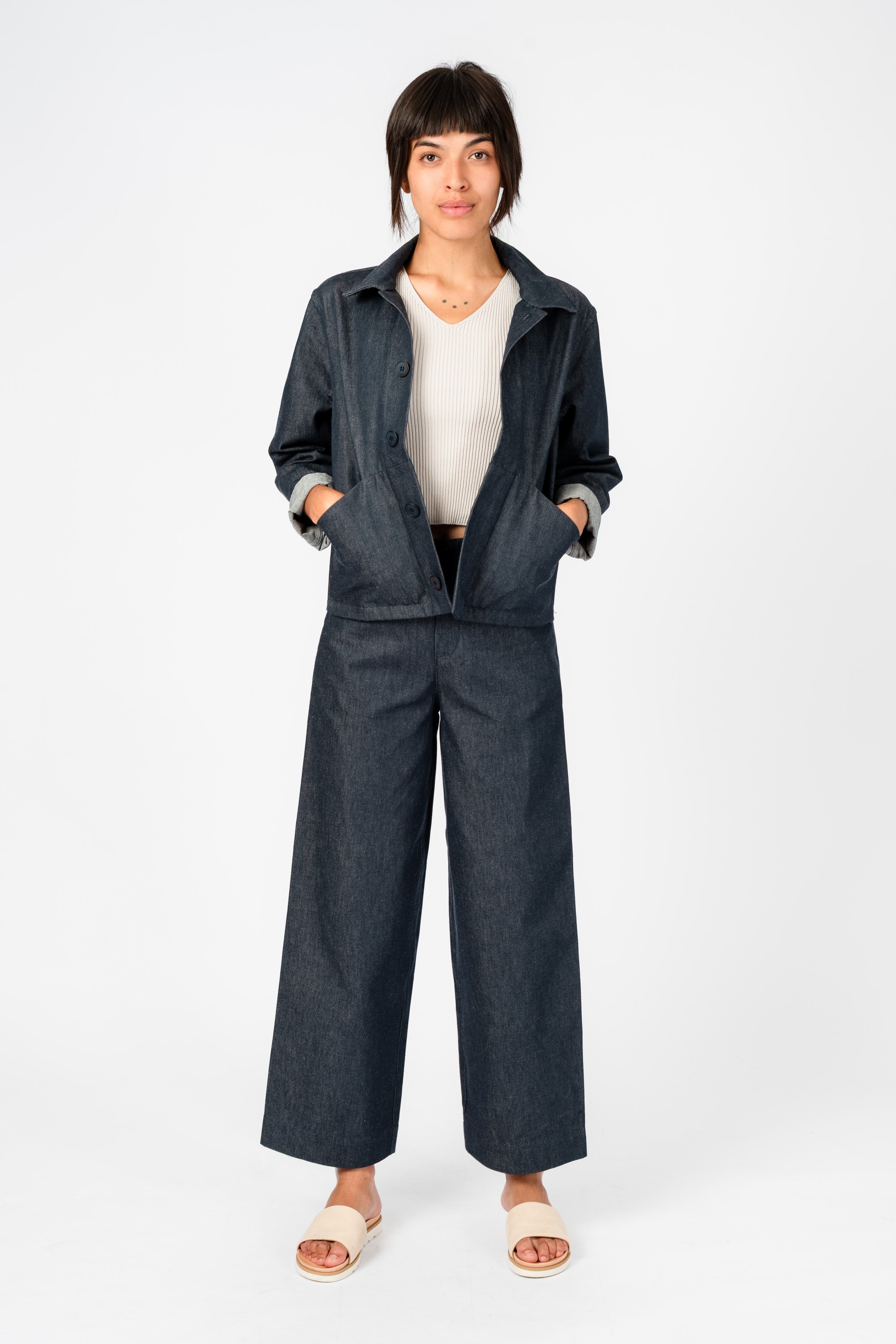 NNIstudio - CARGO 3.0 Jacke Denim - Dark Navy - XS -