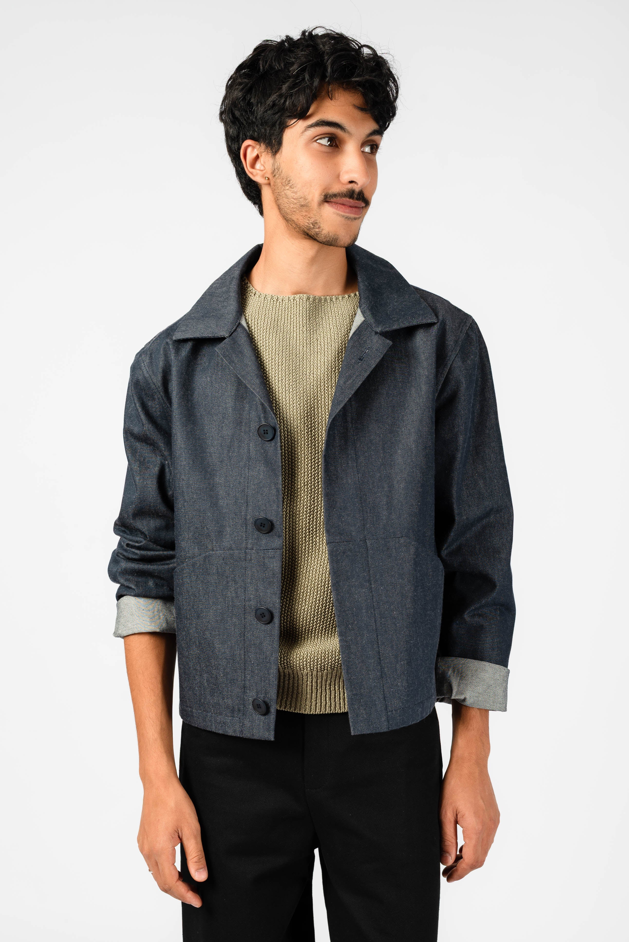 NNIstudio - CARGO 3.0 Jacke Denim - Dark Navy - XS -
