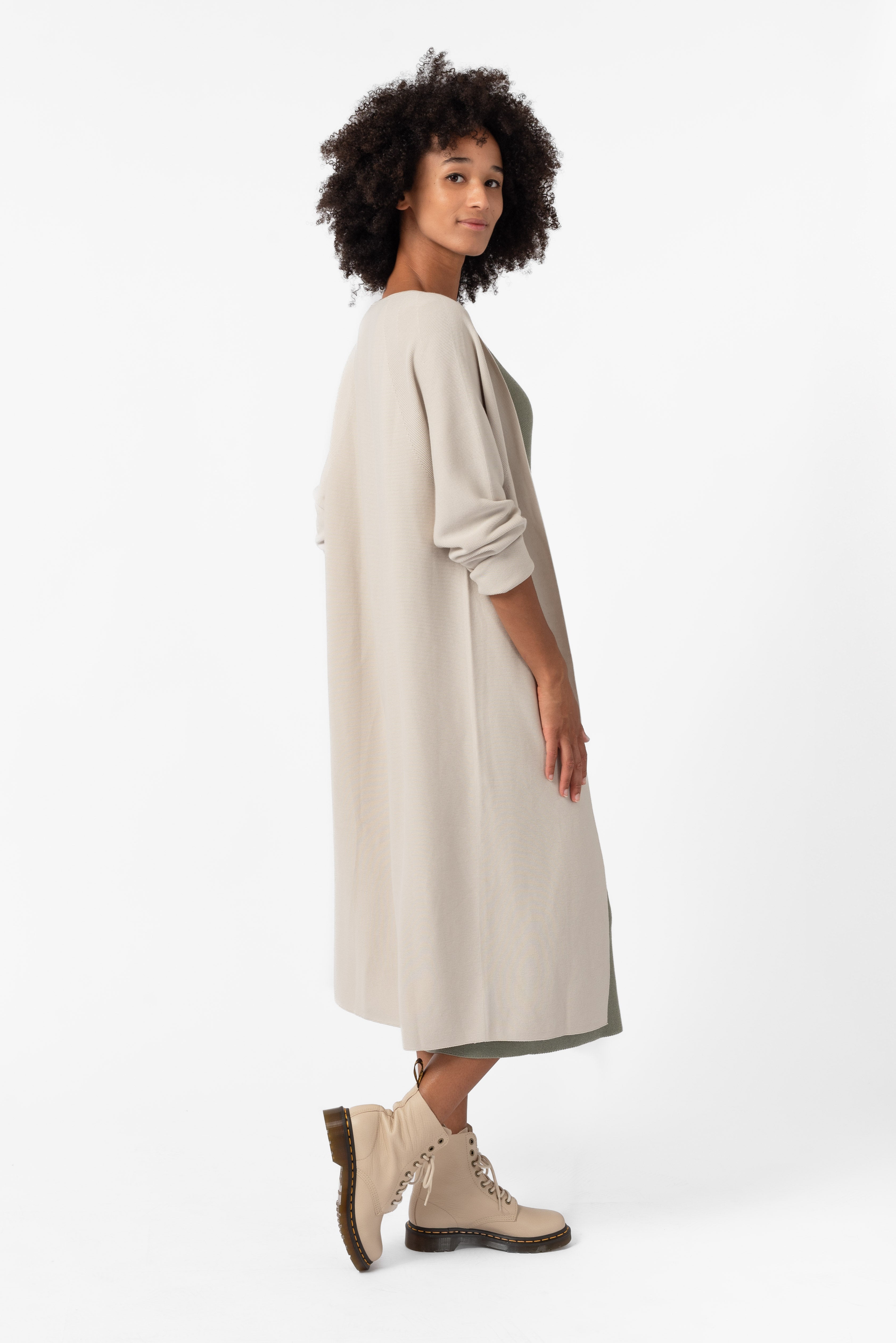 NNIstudio - CASUAL Strickmantel - Offwhite - XS - 