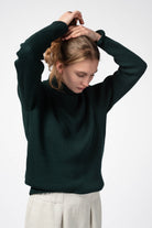 NNIstudio - CHIMNEY Pullover Unisex - Dark Green - XS - 